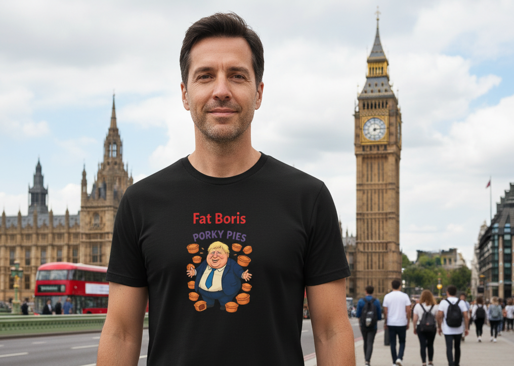 UK Political Satire T-Shirts | Funny British Politics Tees & Parody Designs