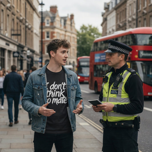 I Don't Think So Mate | Political Protest T-Shirt | Fat Boris Collection | Gildan Softstyle 6400 Printify