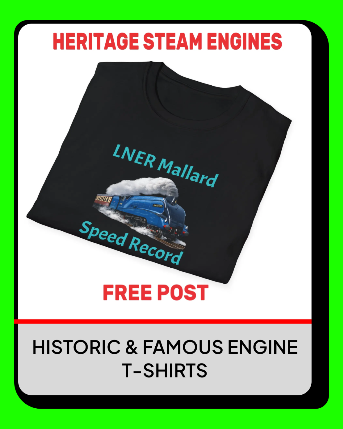 iMAGE OF THE FAMOUS STEAM LOCOMOTIVE MALLARD 