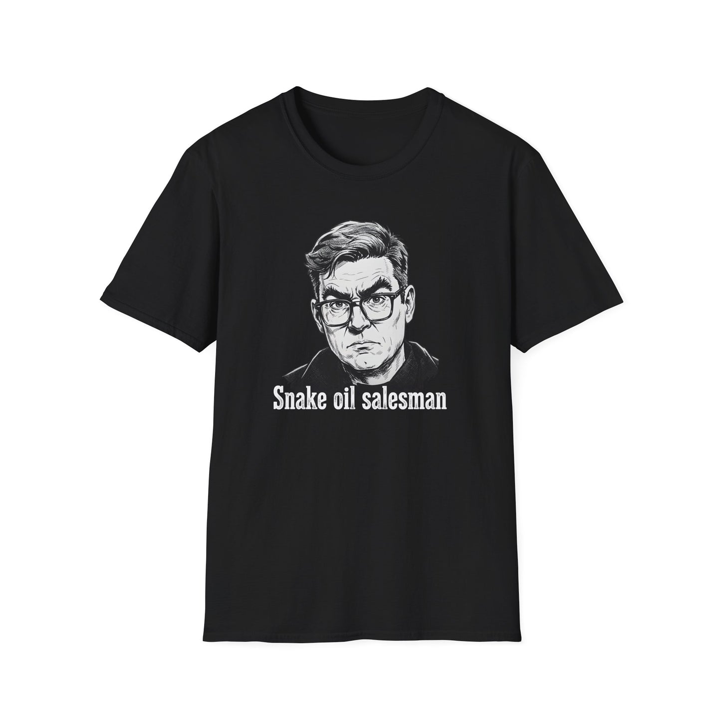 Andy Burnham PM Snake Oil Salesman Unisex Gildan Softstyle T-Shirt  Political Collection Printify