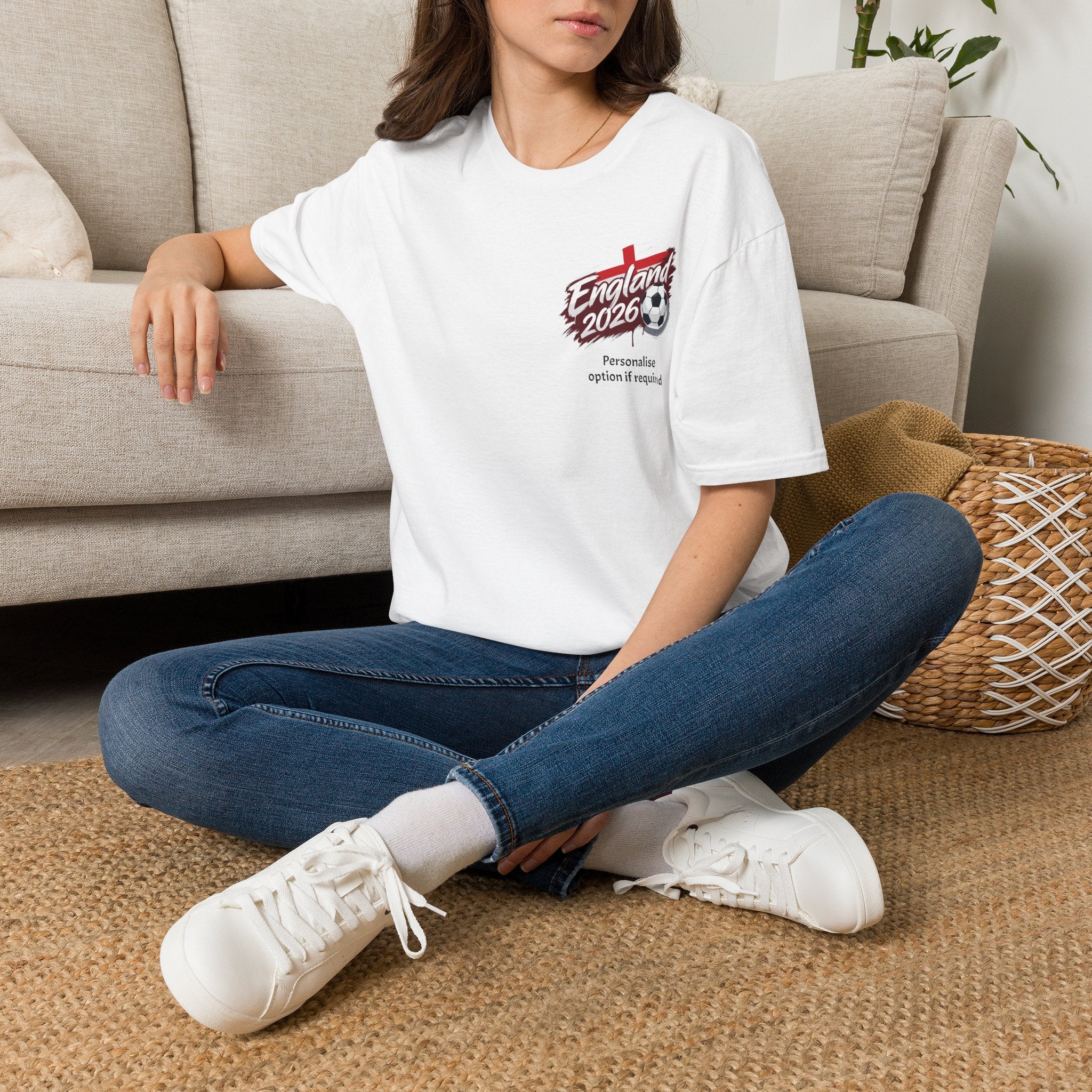 England 2026 Soccer T-Shirt — Football Fan Tee (customisable) Printify