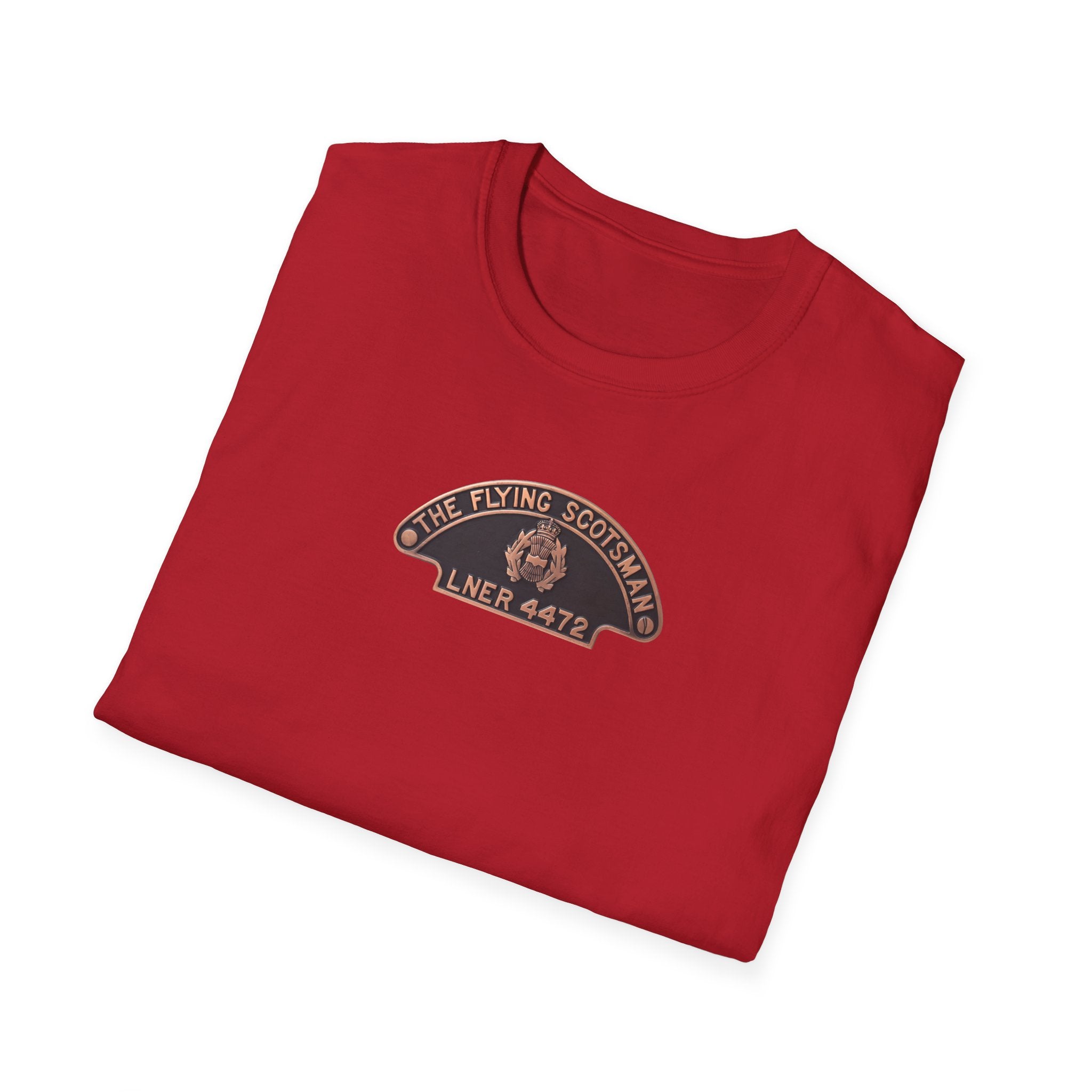 Flying Scotsman LNER 4472 Name Plate T-Shirt Printify