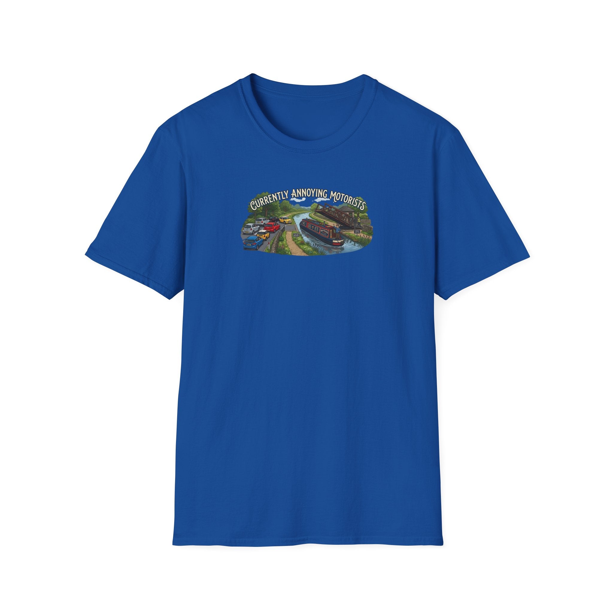 currently annoying motorists-canal swing bridge narrowboat humour t shirt