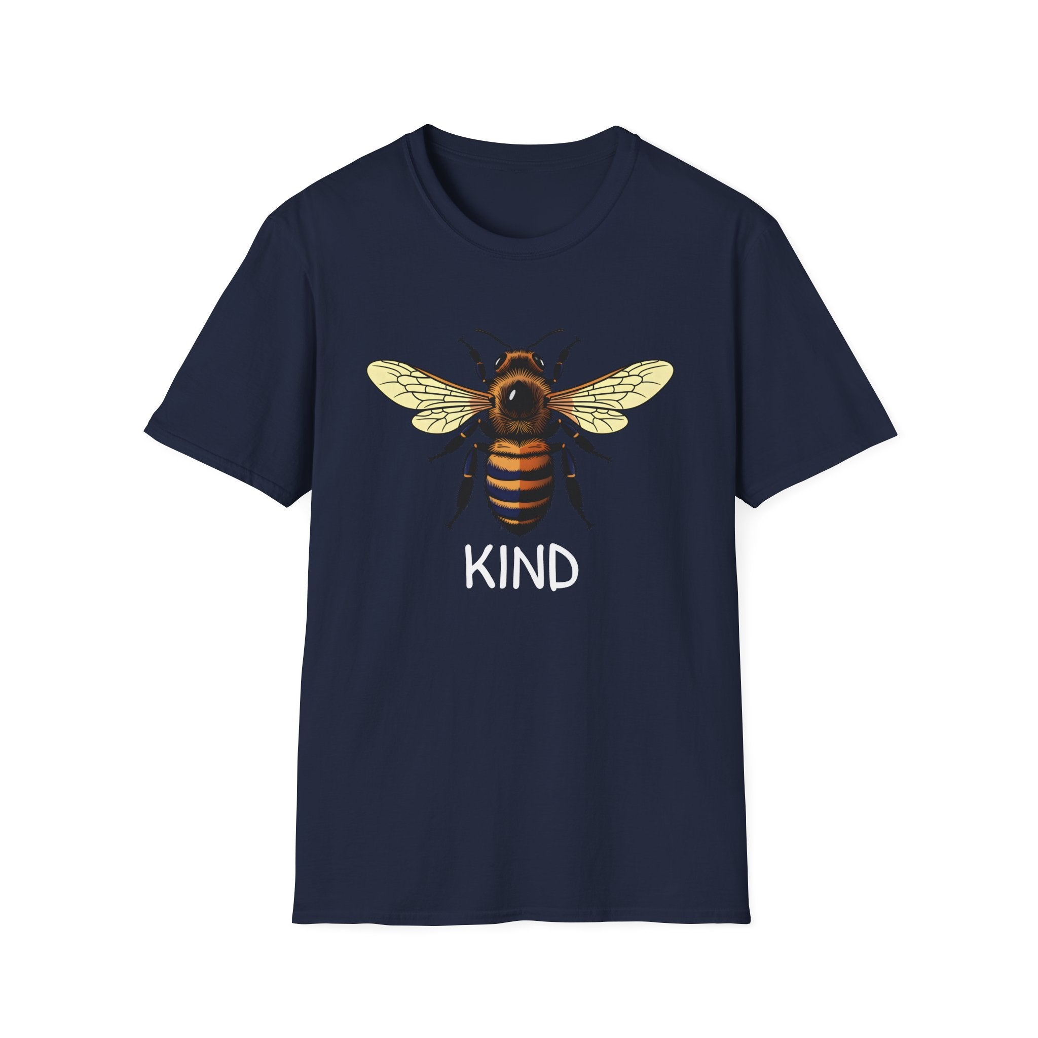 Bee Graphic T-Shirt — "Kind" Eco-Friendly Bee Tee for Nature Lovers Printify