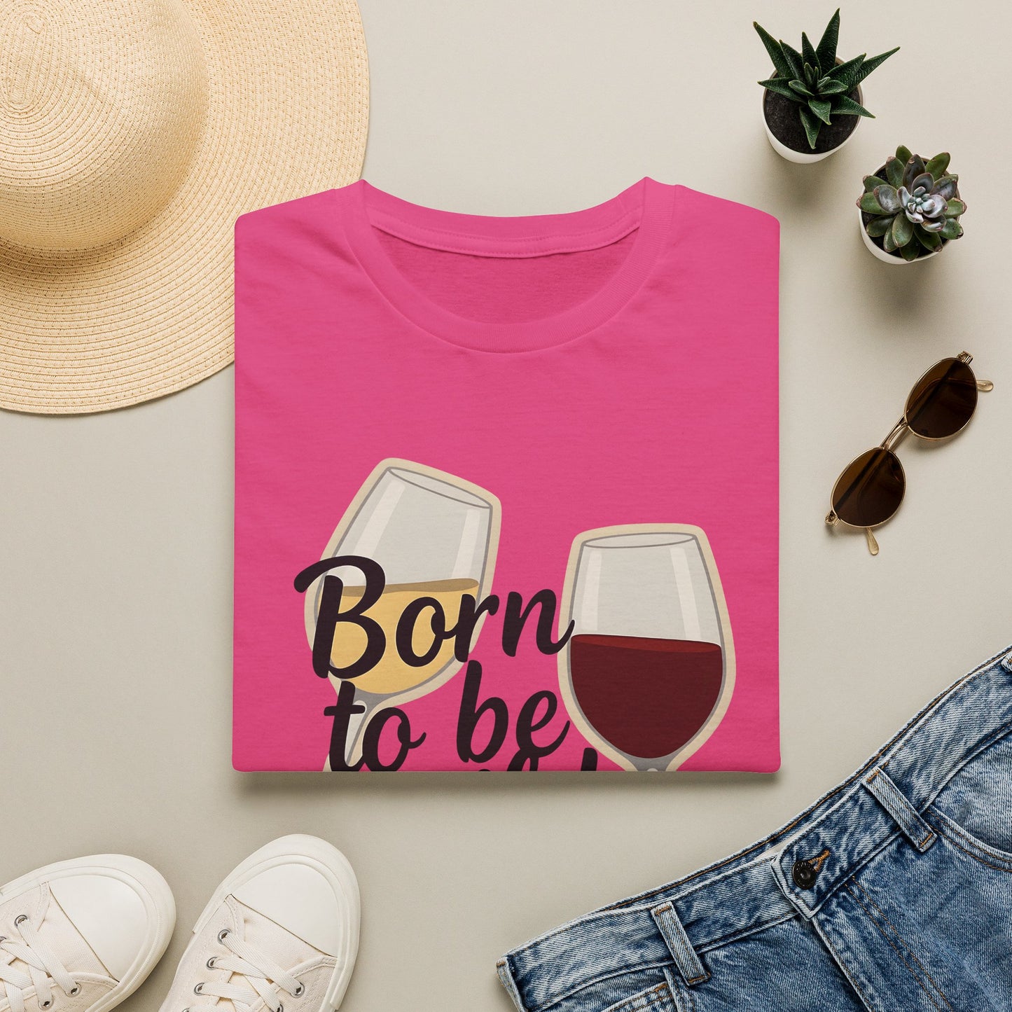 Born to Be Wild But Only Until 9pm or So Wine T-Shirt | Gildan Softstyle Printify