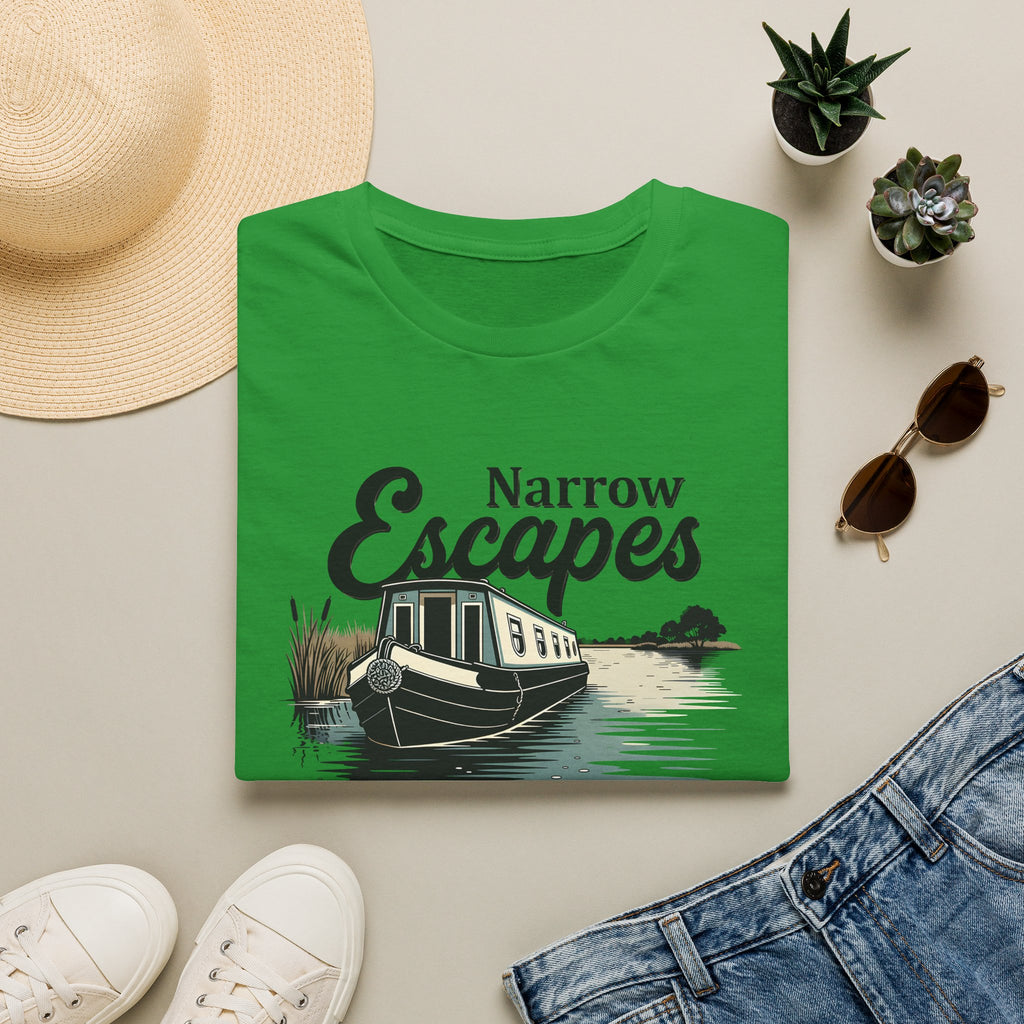 Classic Narrowboat t-shirt perfect for canal lovers, narrowboat owners & fans of Channel 4’s Narrow Escapes. Printify