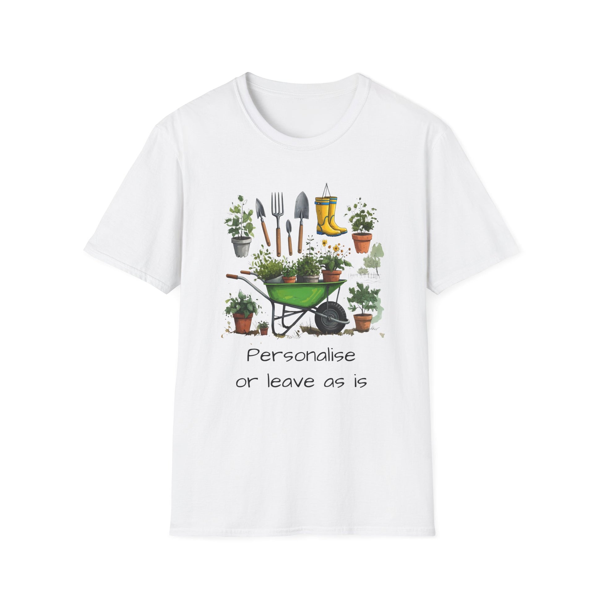 Gardening Tools Wheelbarrow T‑Shirt — Plant Lover Garden Tee Printify