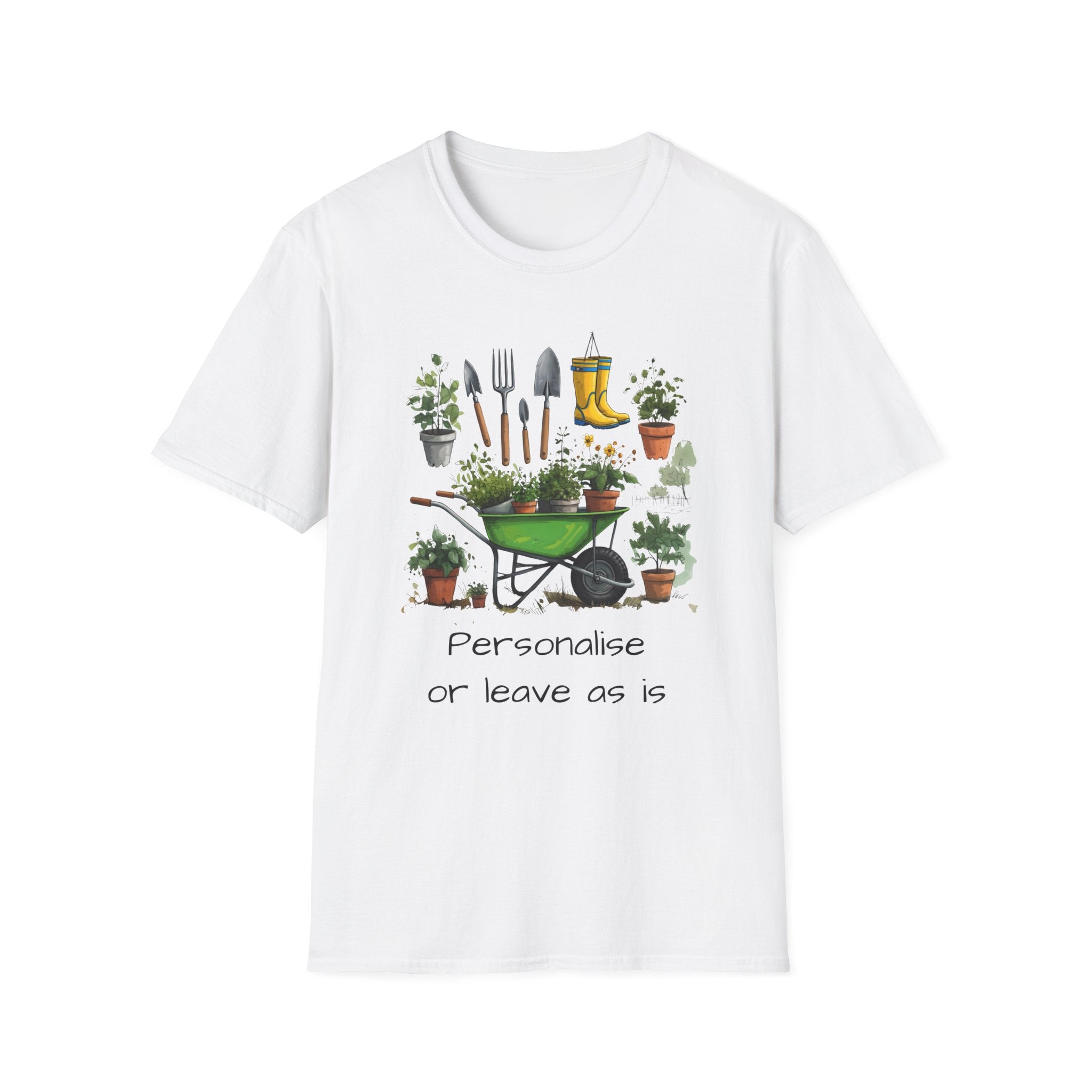 Gardening Tools Wheelbarrow T‑Shirt — Plant Lover Garden Tee Printify