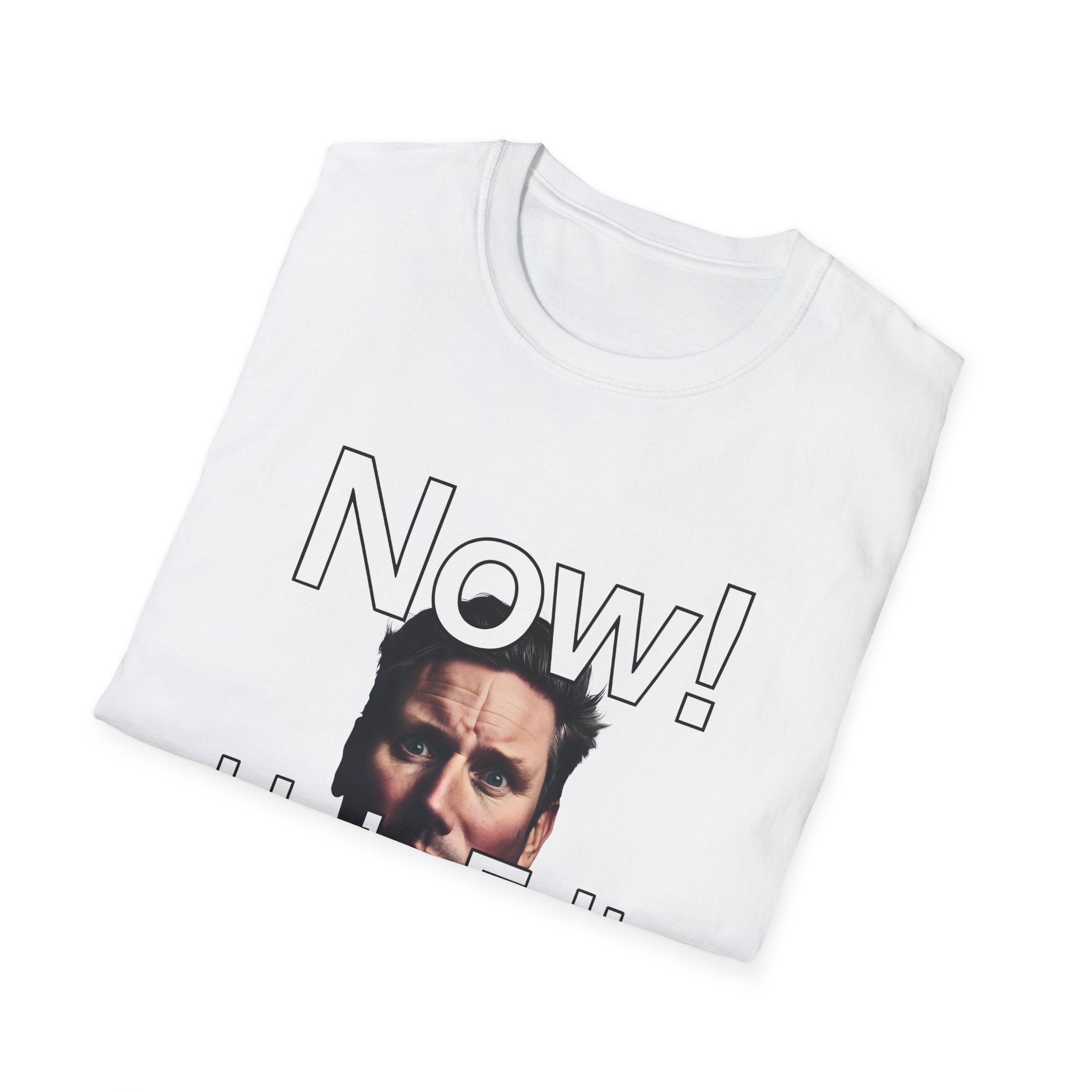Now! He's Frit - Keir Starmer Political Satire T-Shirt | Labour Election Disaster Reform UK Gains Printify