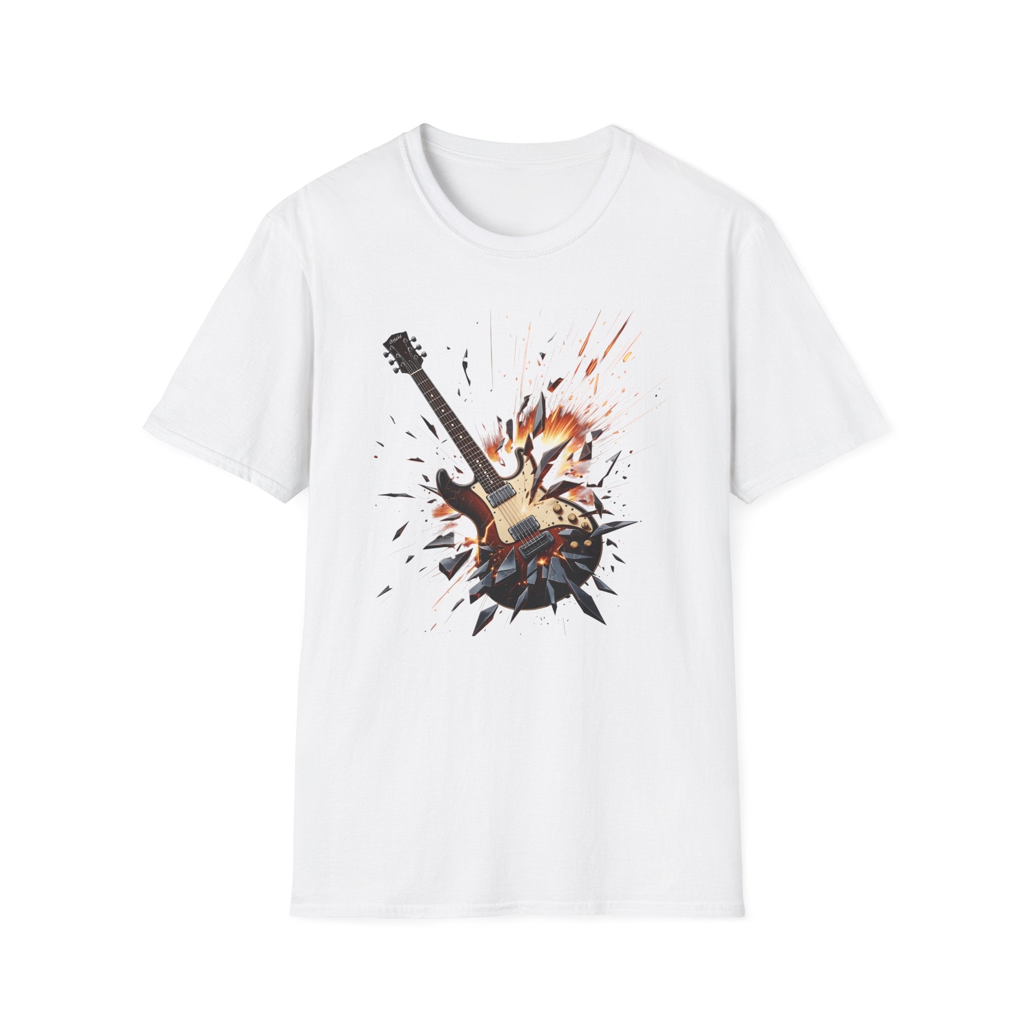 "Broken Guitar Smash" graphic T-Shirt