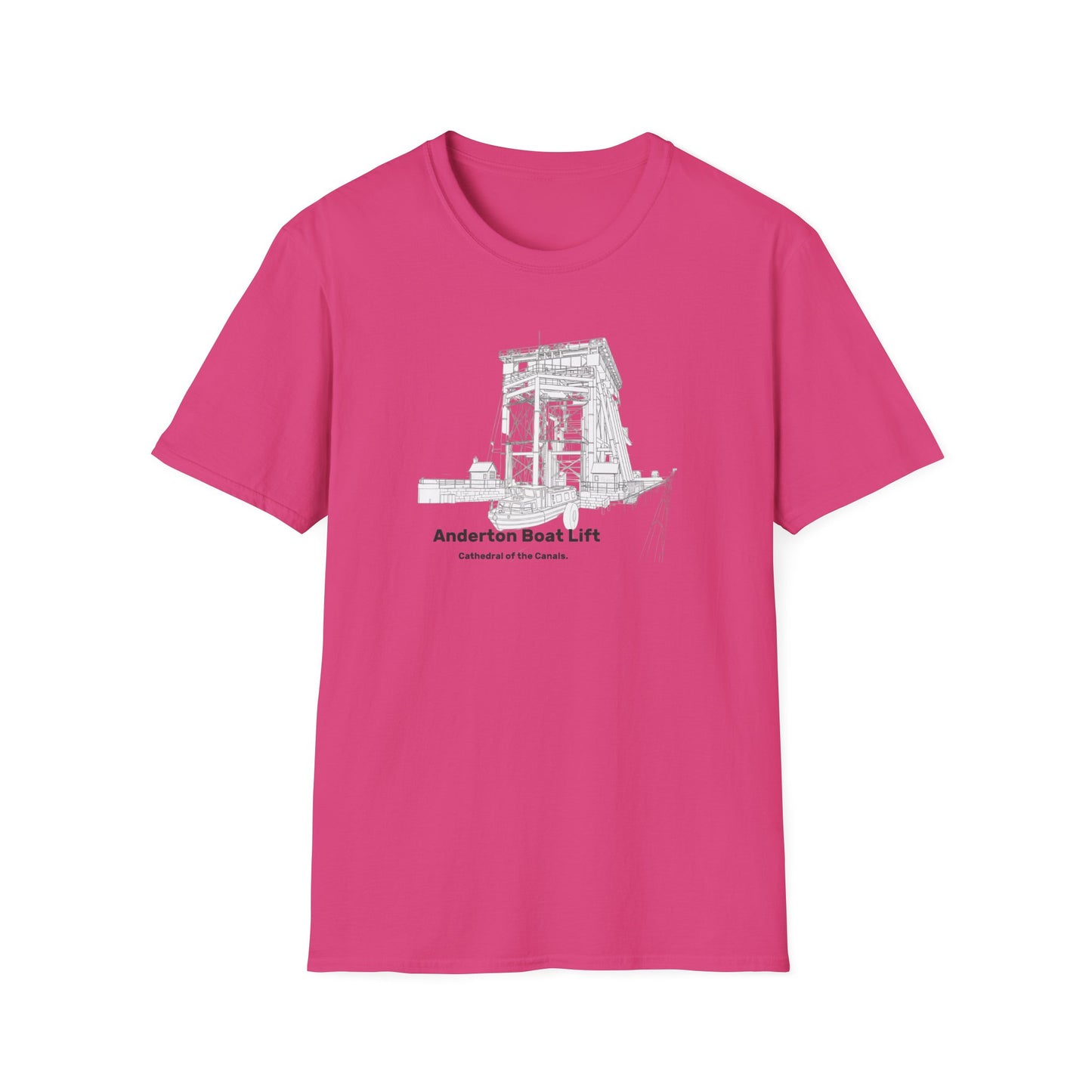 Anderton Boat Lift T-Shirt |  Cathedral of the Canals. canal landmark