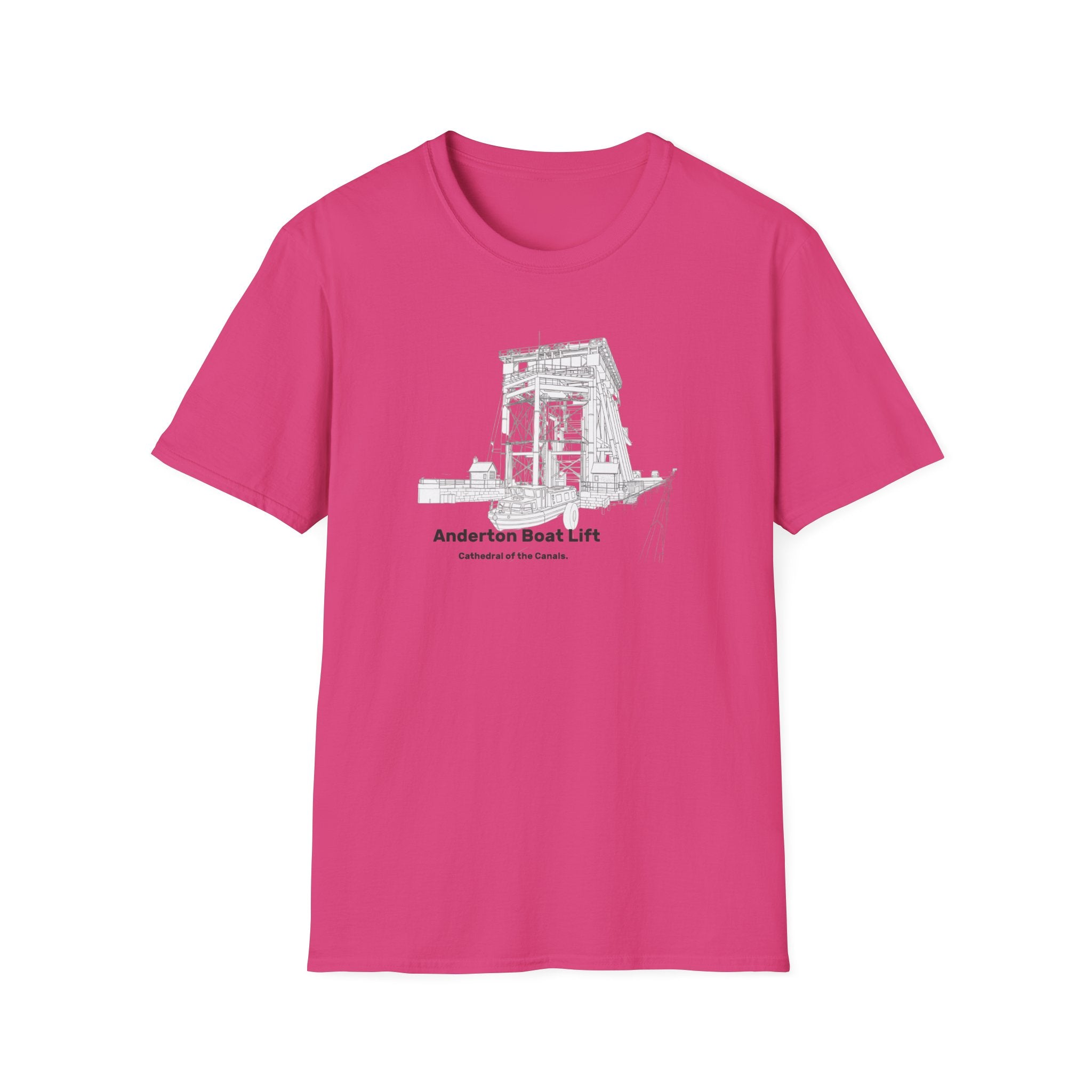 Anderton Boat Lift T-Shirt |  Cathedral of the Canals. canal landmark