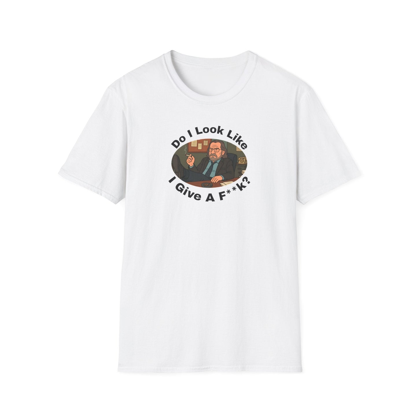T-Shirt Gary Oldman Slow Horses Inspired Do I Look Like I Give a F*** Unisex Softstyle Printify