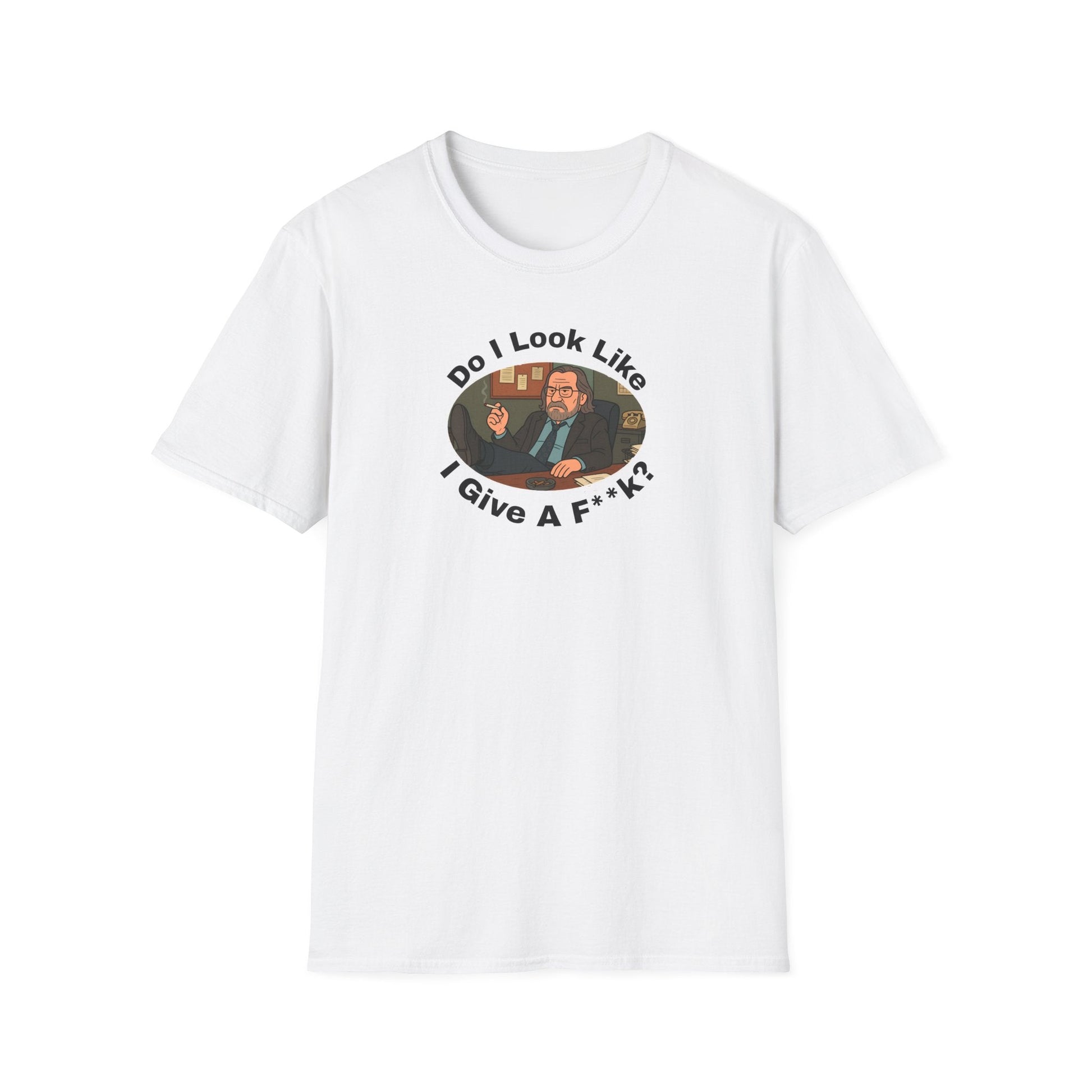 T-Shirt Gary Oldman Slow Horses Inspired Do I Look Like I Give a F*** Unisex Softstyle Printify