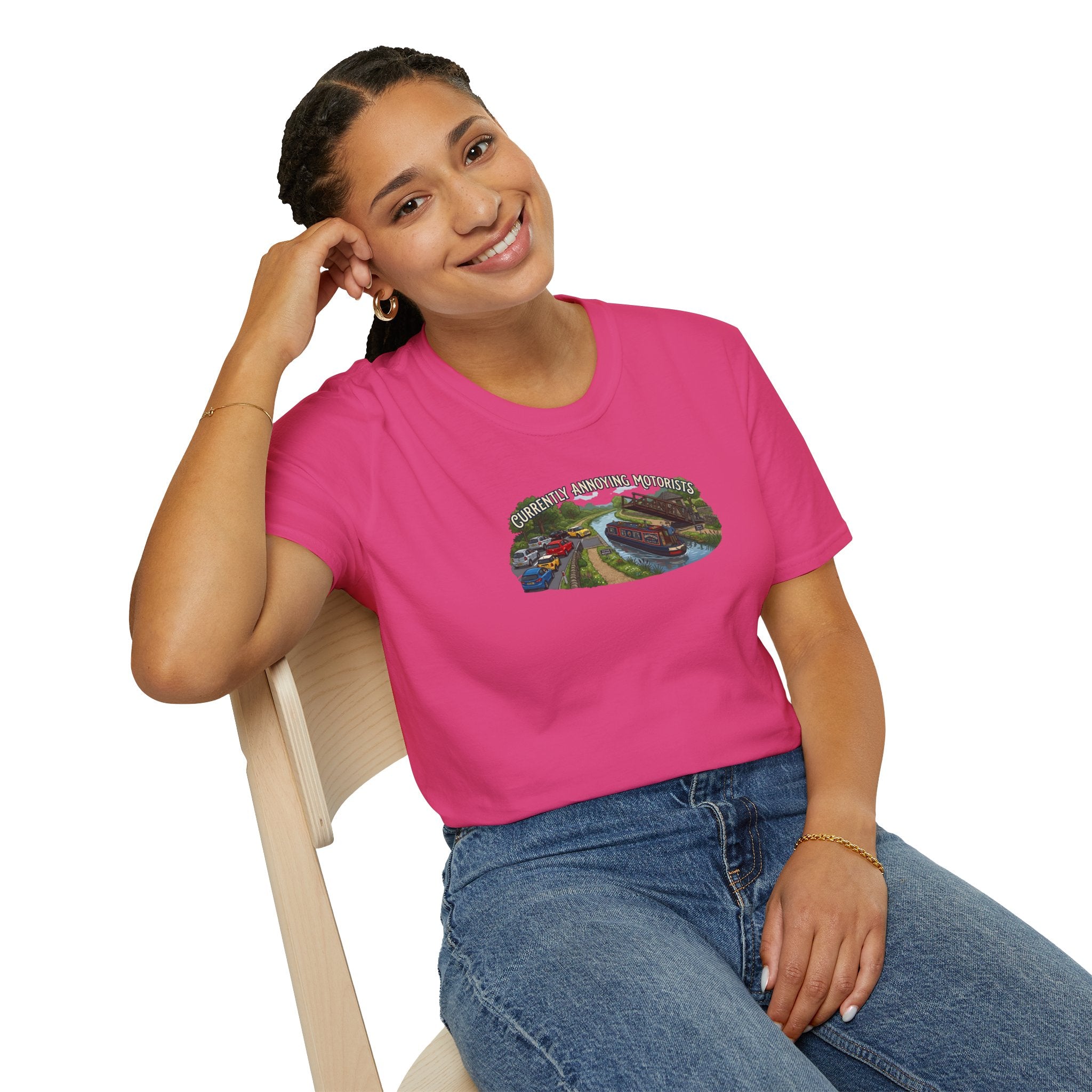 currently annoying motorists-canal swing bridge narrowboat humour t shirt
