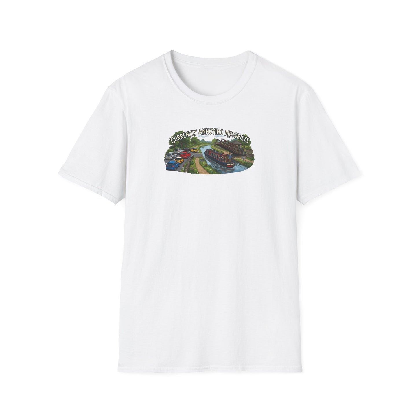 currently annoying motorists-canal swing bridge narrowboat humour t shirt