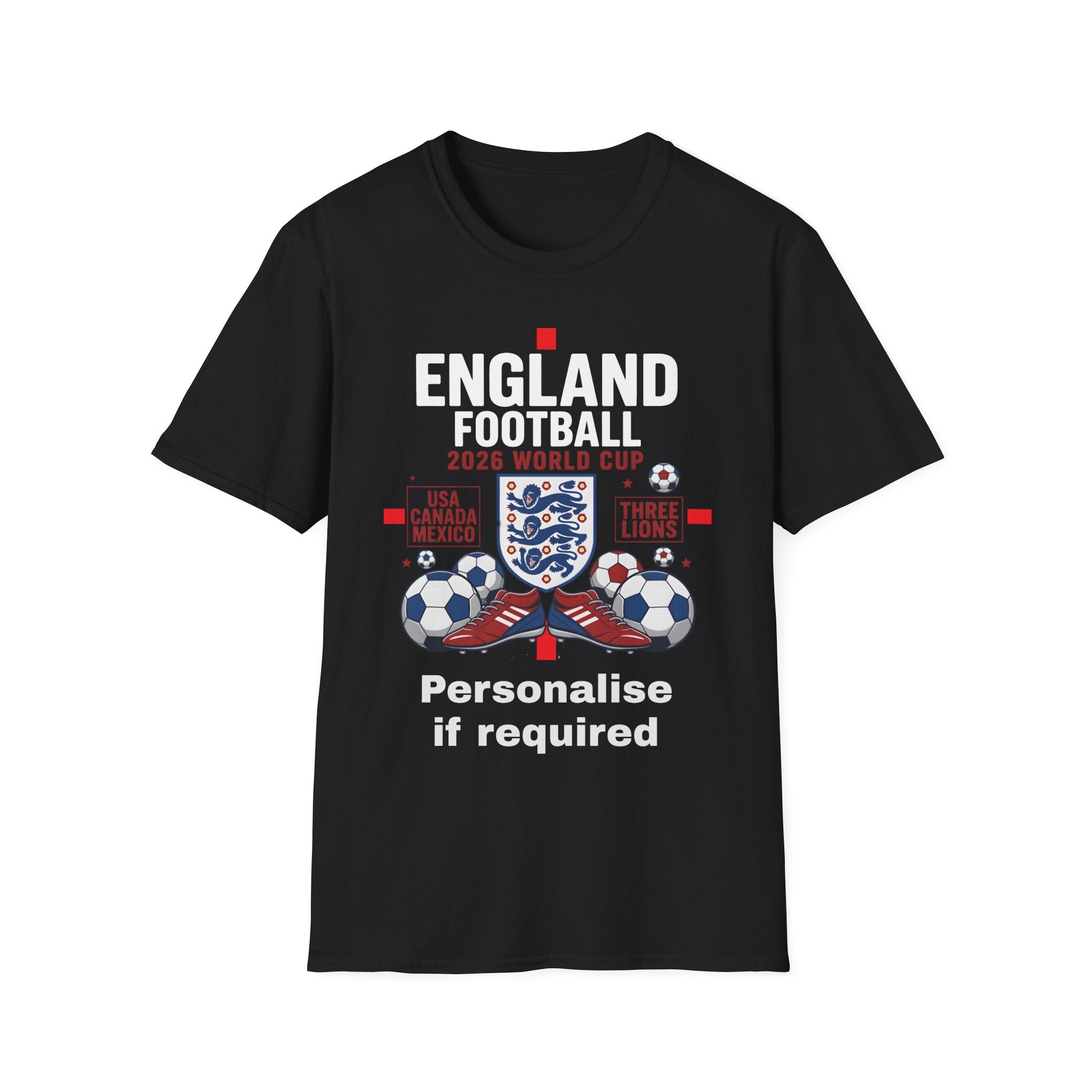 Personalised England Football 2026 World Cup Supporters  Unisex T-Shirt fat boris