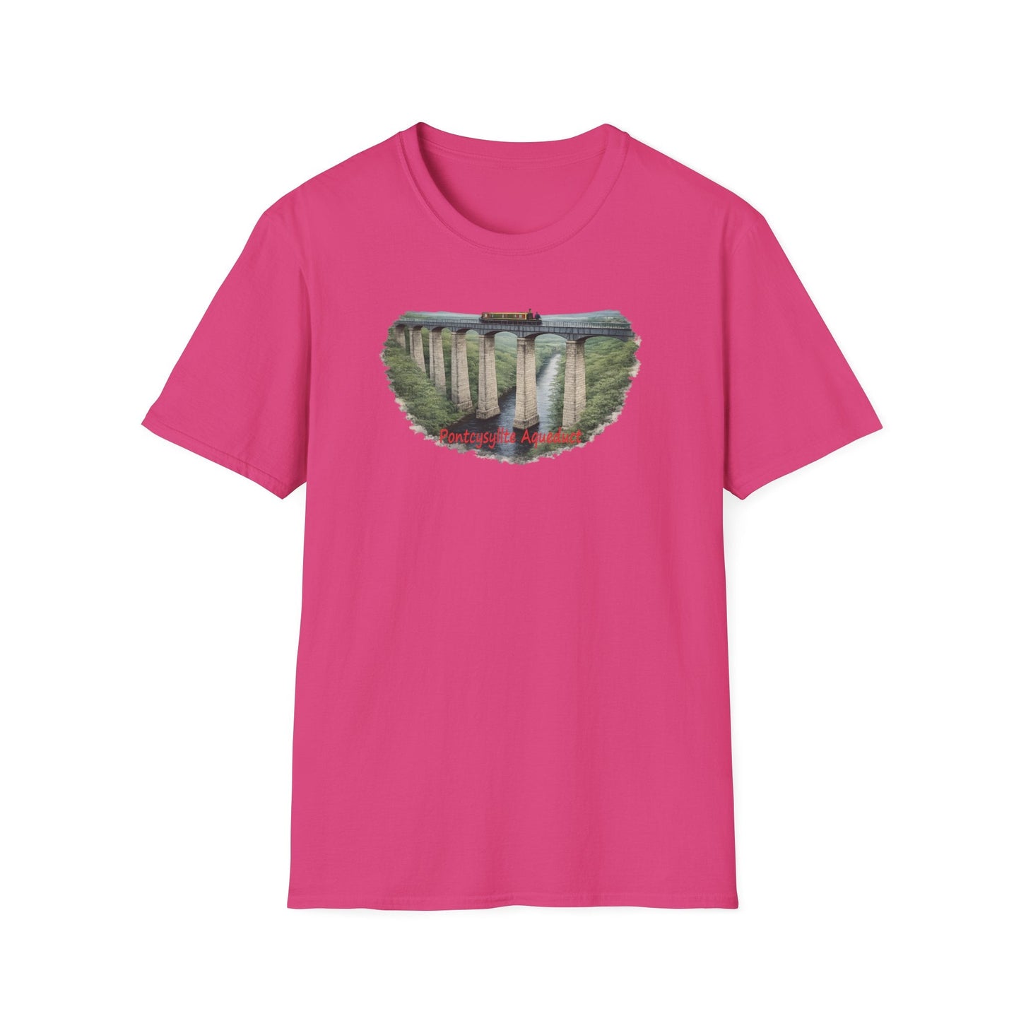 Pontcysyllte Aqueduct Canal Narrowboat World Heritage T Shirt Printify