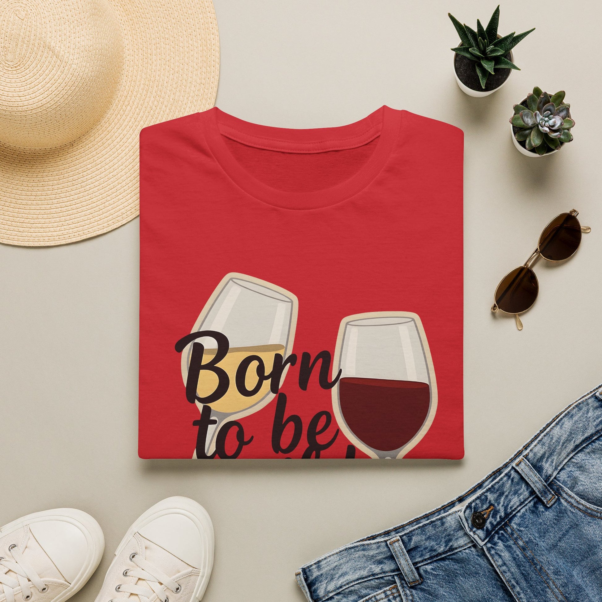 Born to Be Wild But Only Until 9pm or So Wine T-Shirt | Gildan Softstyle Printify