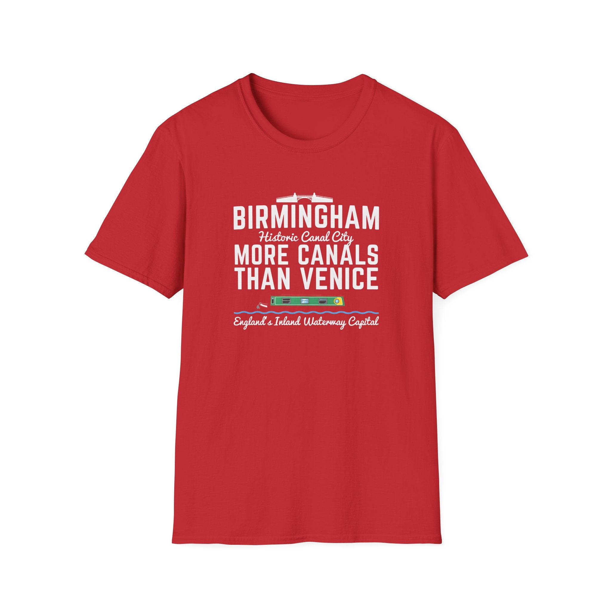 Fat Boris Store: Historic Birmingham "More Canals Than Venice" T-Shirt