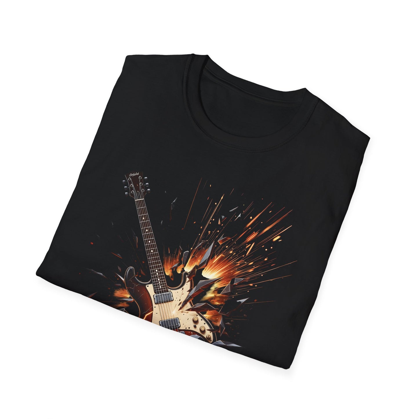 "Broken Guitar Smash" graphic T-Shirt