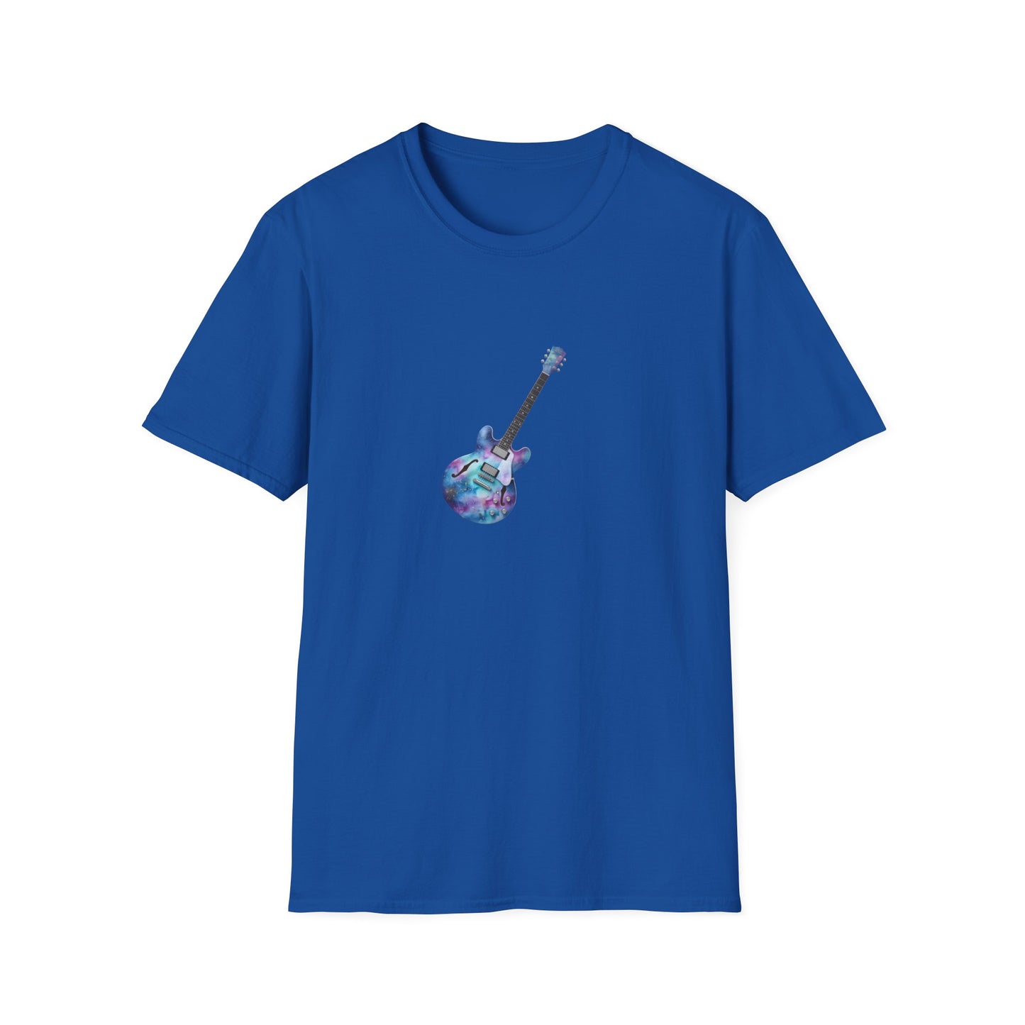  "Galactic Groove" tee, featuring a mesmerizing cosmic watercolour design. 