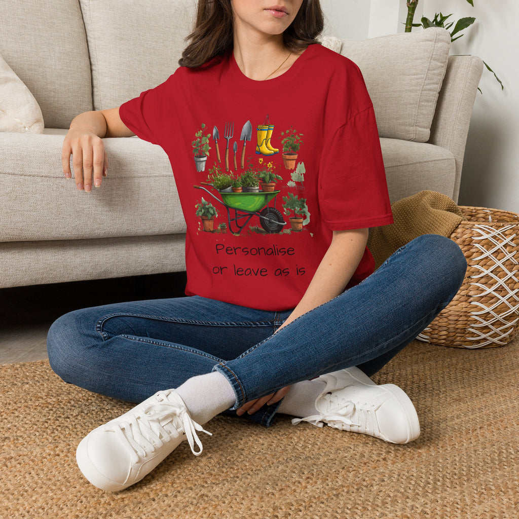 Gardening Tools Wheelbarrow T‑Shirt — Plant Lover Garden Tee Printify