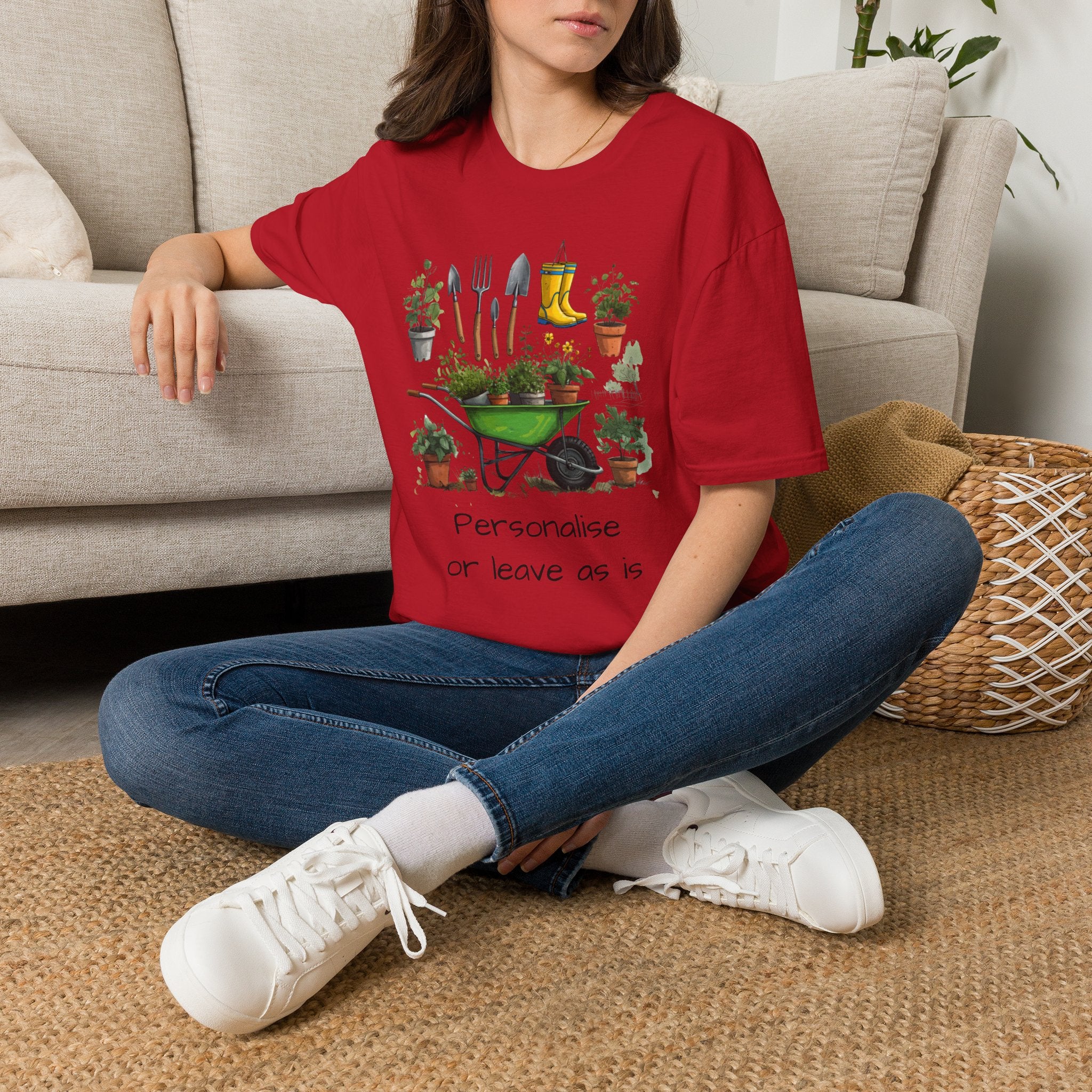 Gardening Tools Wheelbarrow T‑Shirt — Plant Lover Garden Tee Printify