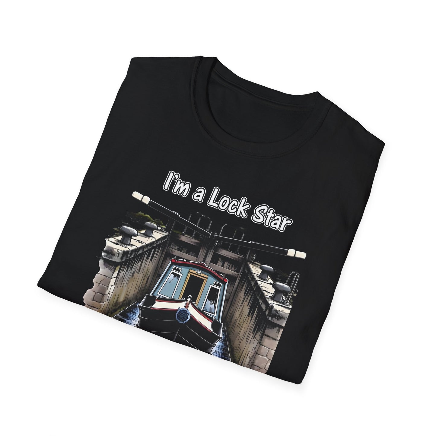 “I’m a Lock Star” Canal T-Shirt – Funny Narrowboat Shirt | Personalised Canal Gift | Custom Boating Tee Printify