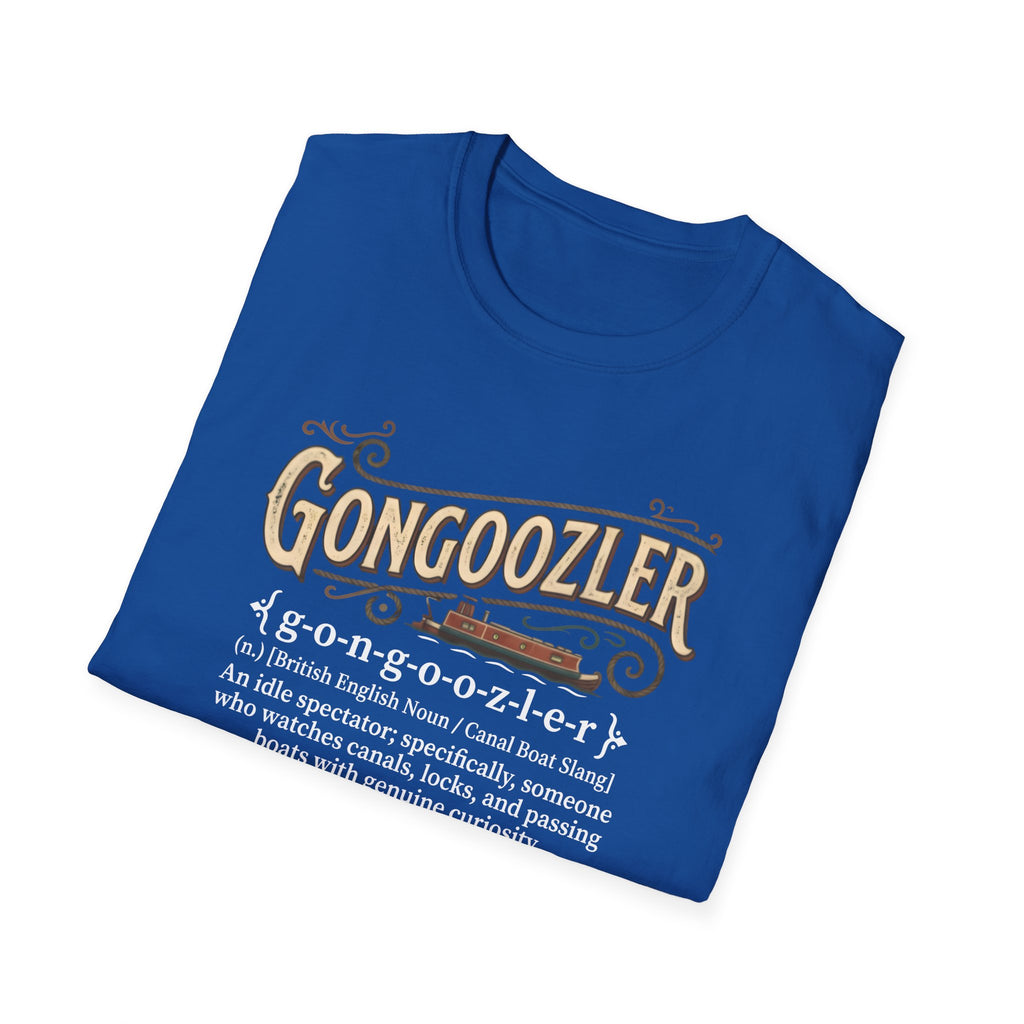 Gongoozler Definition T-Shirt — Vintage  Canal Watching Tee (Personalise Option) Printify