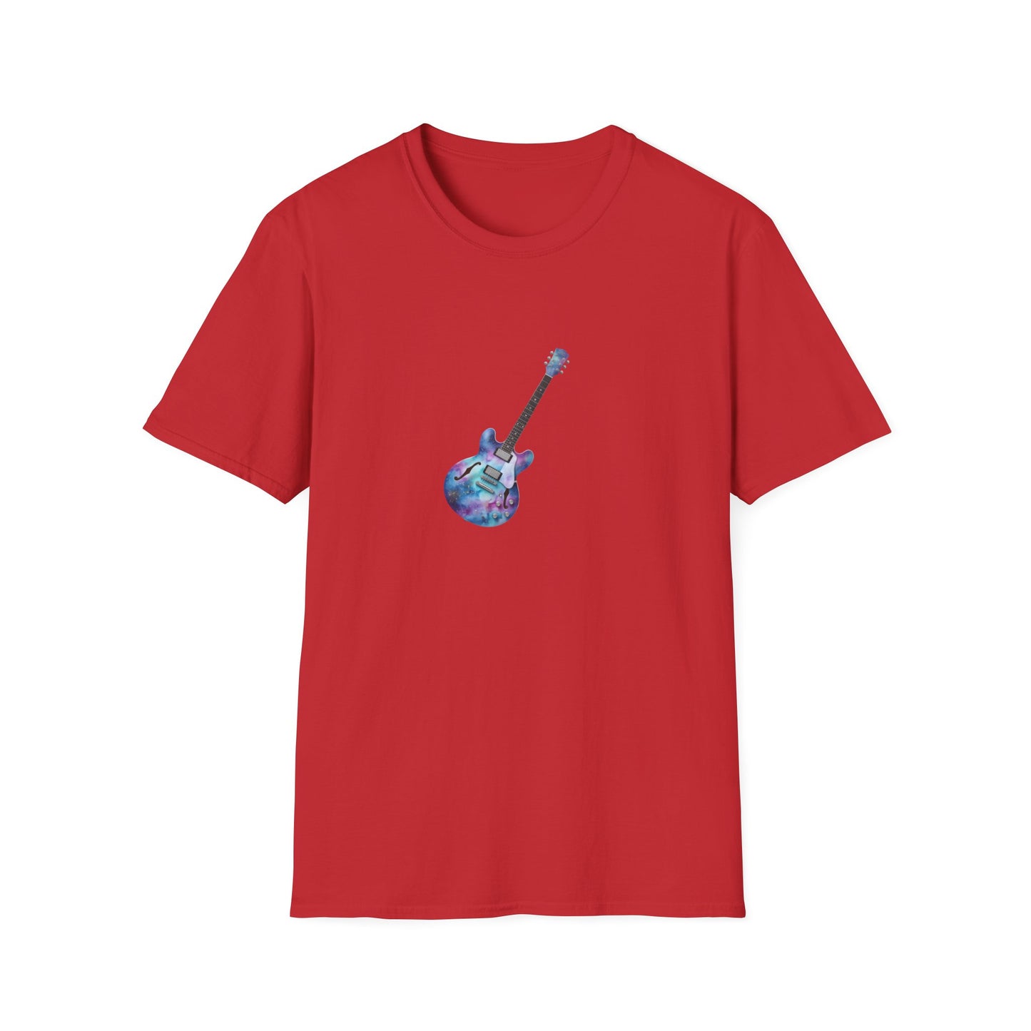  "Galactic Groove" tee, featuring a mesmerizing cosmic watercolour design. 