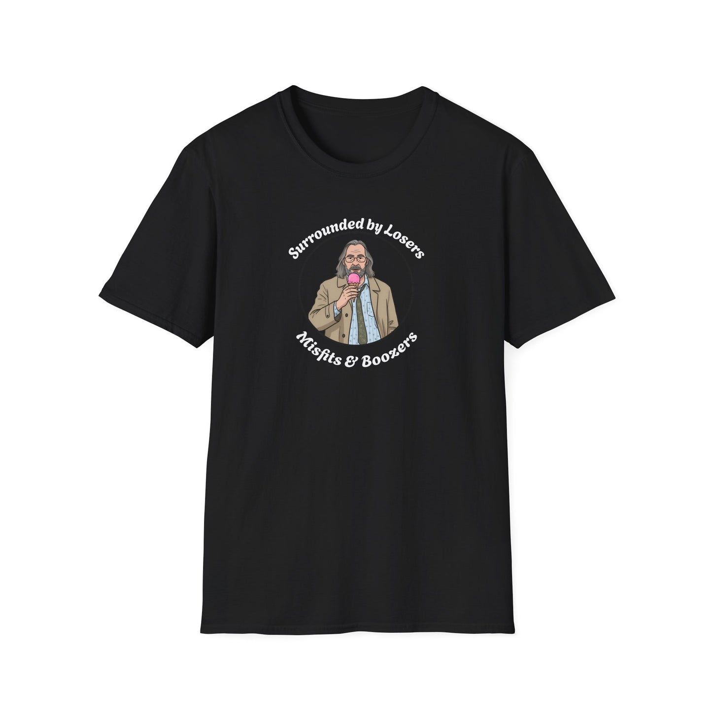 Slow Horses Jackson Lamb T-Shirt — 'Losers, Misfits & Boozers' Design