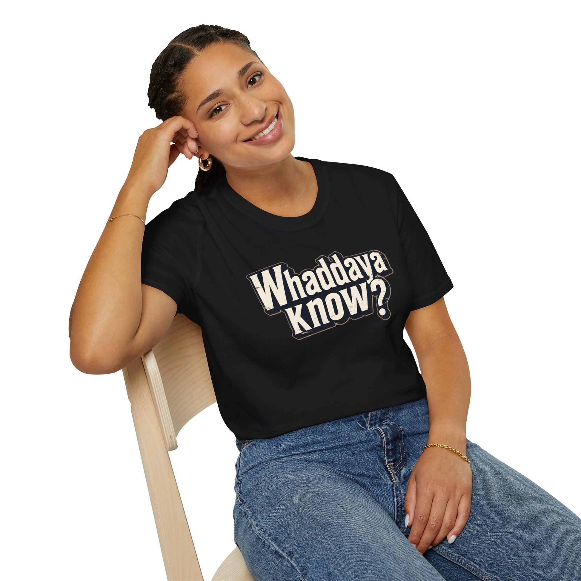 Whaddaya Know? Retro Distressed T-Shirt | Funny British Slang Tee | What Do You Know Sarcastic Shirt Printify