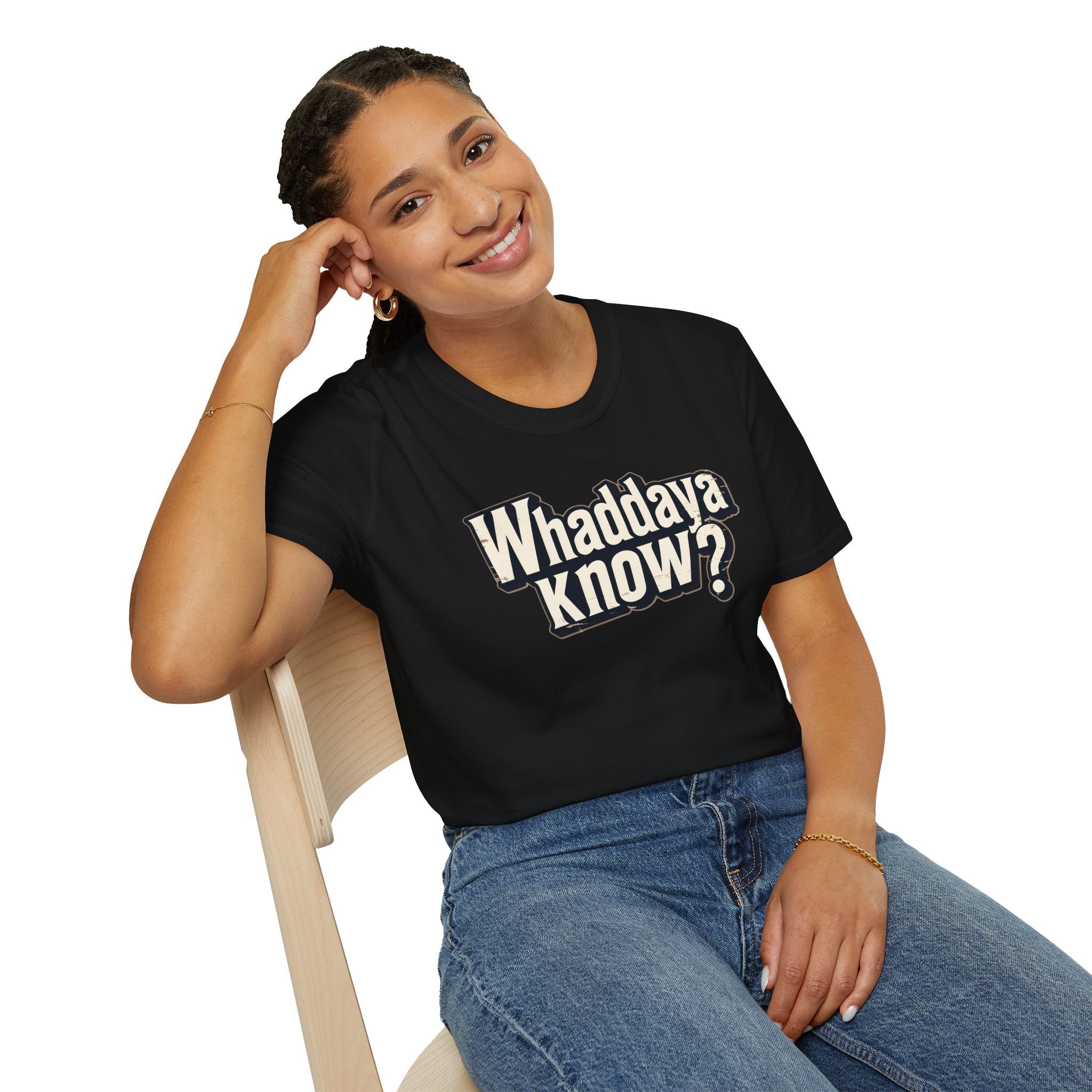 Whaddaya Know? Retro Distressed T-Shirt | Funny British Slang Tee | What Do You Know Sarcastic Shirt Printify