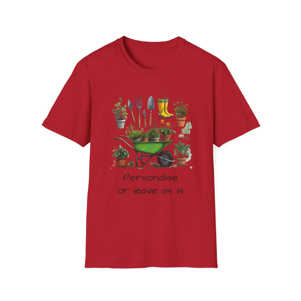 Gardening Tools Wheelbarrow T‑Shirt — Plant Lover Garden Tee Printify
