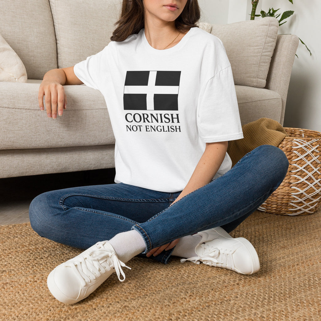 Cornish Not English T-Shirt — Cornwall Flag Tee for Locals & Travelers Printify