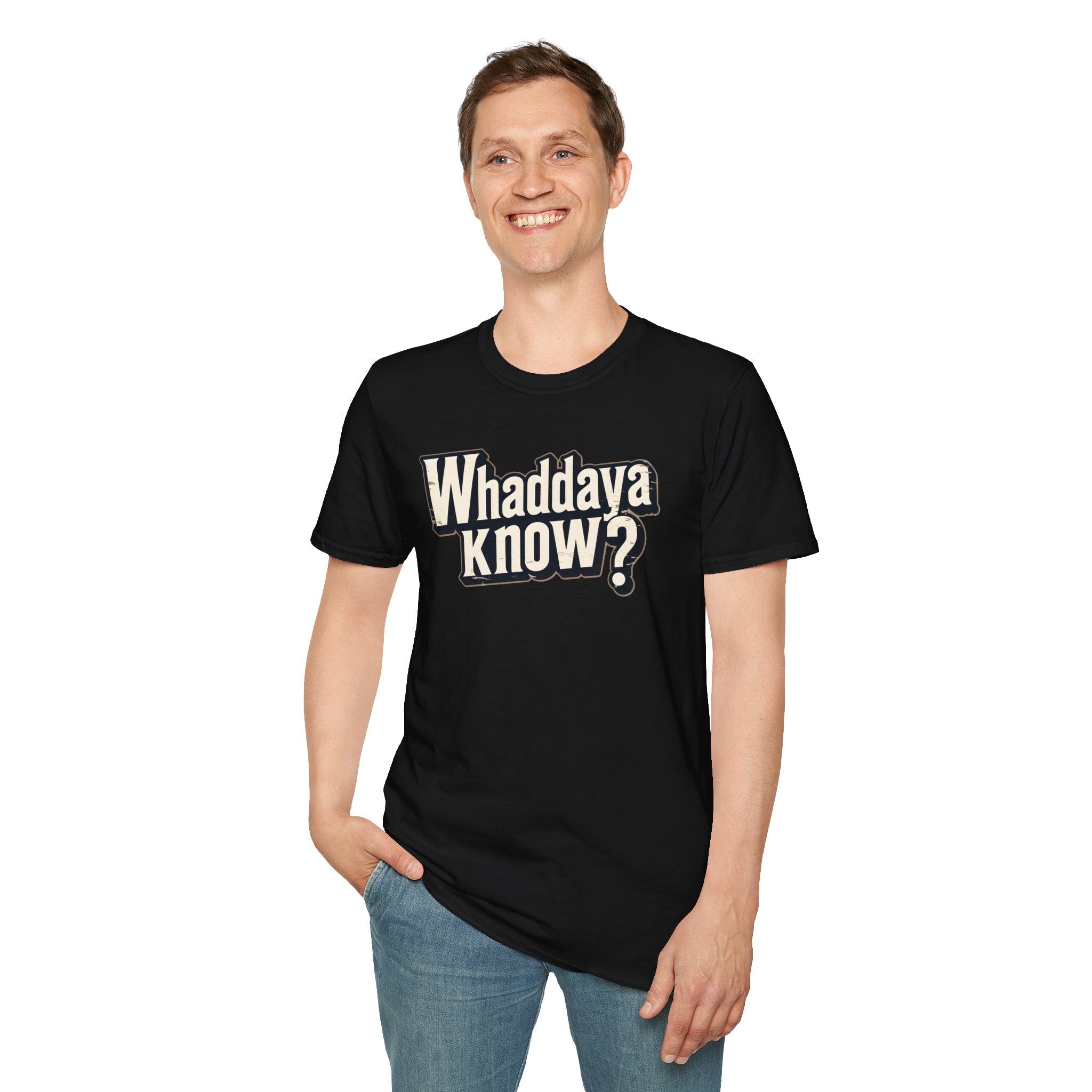 Whaddaya Know? Retro Distressed T-Shirt | Funny British Slang Tee | What Do You Know Sarcastic Shirt Printify