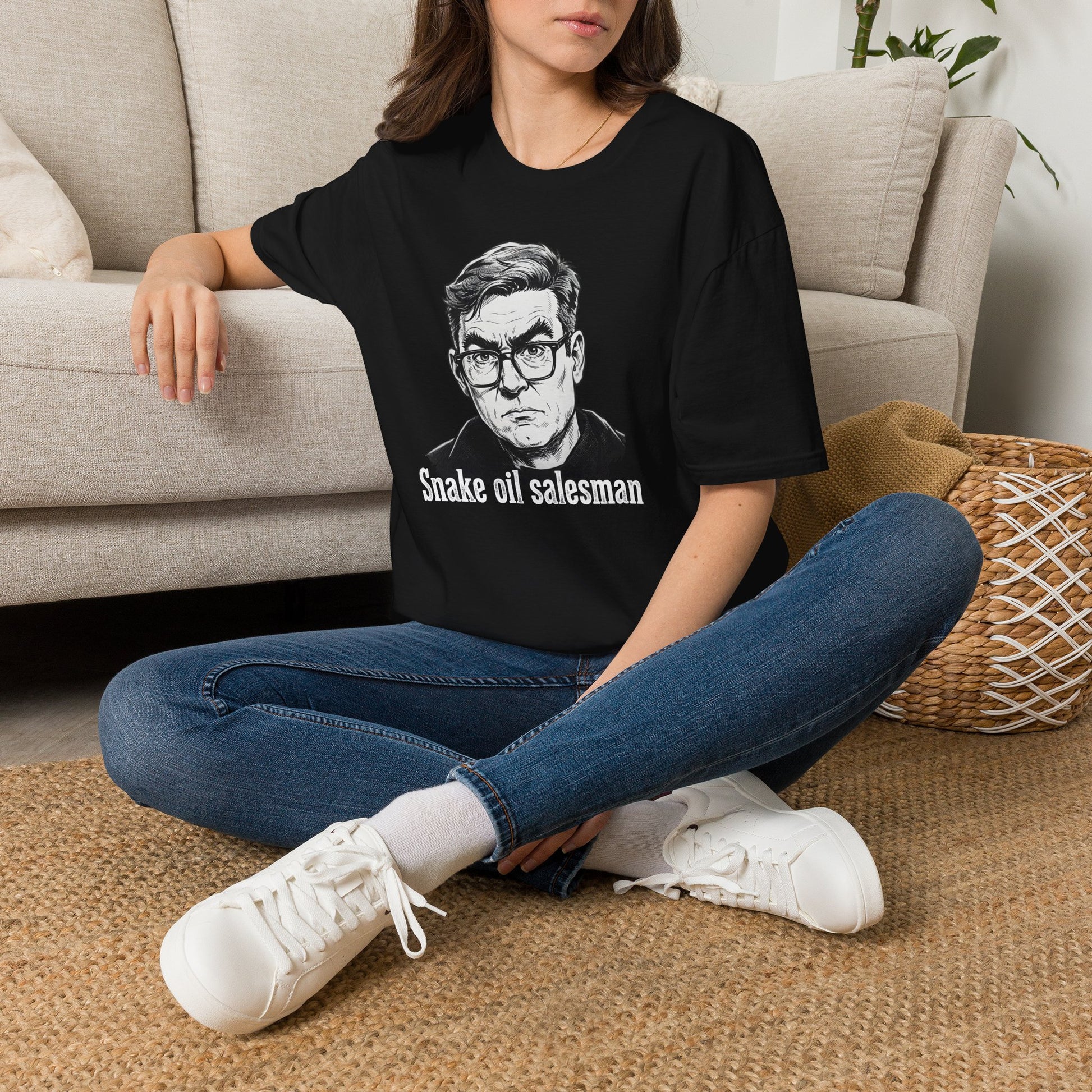 Andy Burnham PM Snake Oil Salesman Unisex Gildan Softstyle T-Shirt  Political Collection Printify