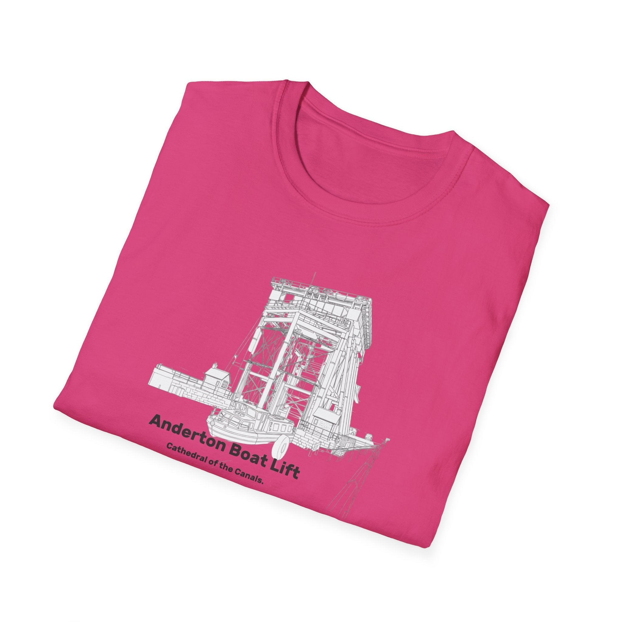Anderton Boat Lift T-Shirt |  Cathedral of the Canals. canal landmark Printify