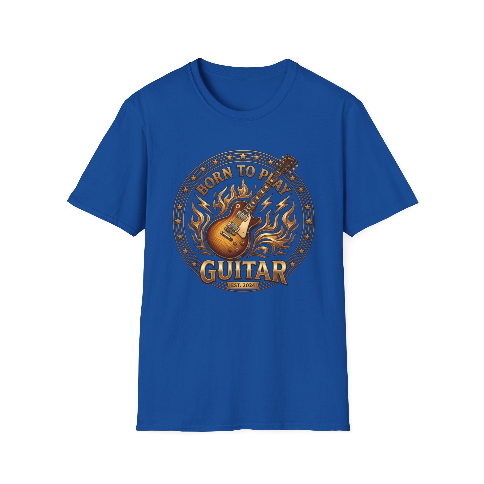 born to play guitar vintage guitar player t shirt design