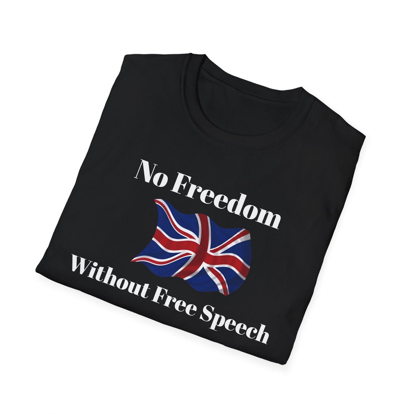 "No Freedom Without Free Speech" T-Shirt — Free Speech Graphic Tee Printify