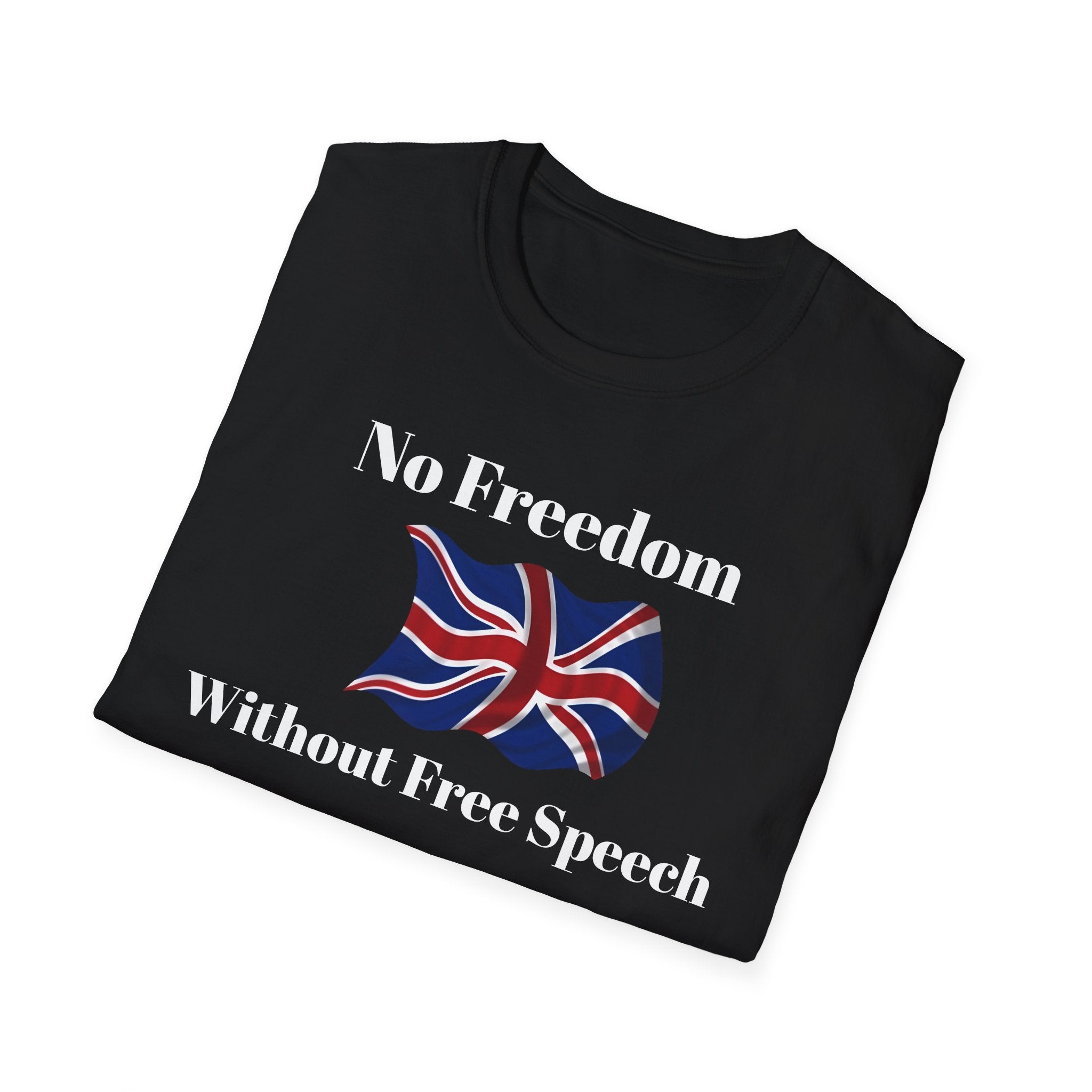 "No Freedom Without Free Speech" T-Shirt — Free Speech Graphic Tee