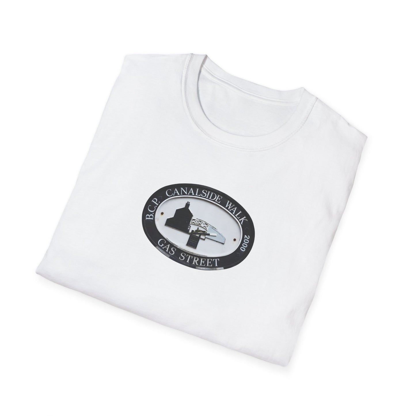 Birmingham famous Gas Street Canal Walk Plaque  white T-Shirt.