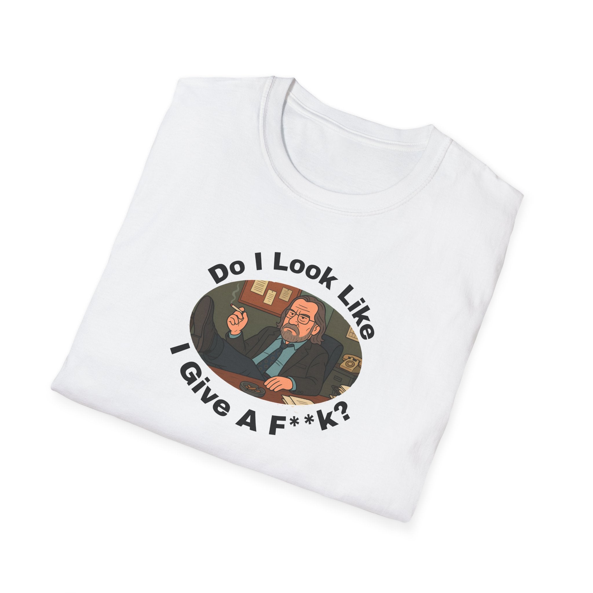 T-Shirt Gary Oldman Slow Horses Inspired Do I Look Like I Give a F*** Unisex Softstyle