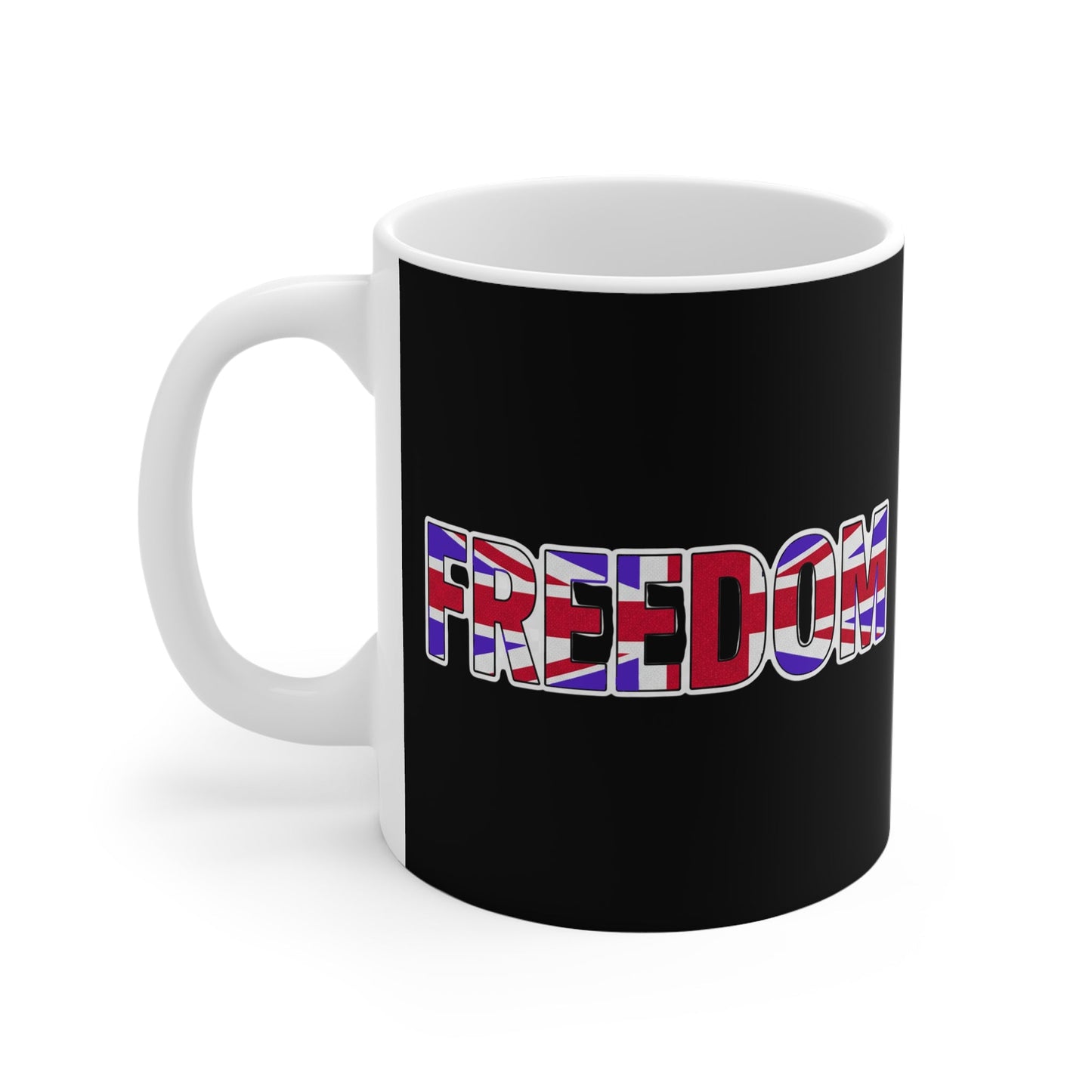 Union Jack Freedom 11oz Mug — British Pride Coffee Cup Printify
