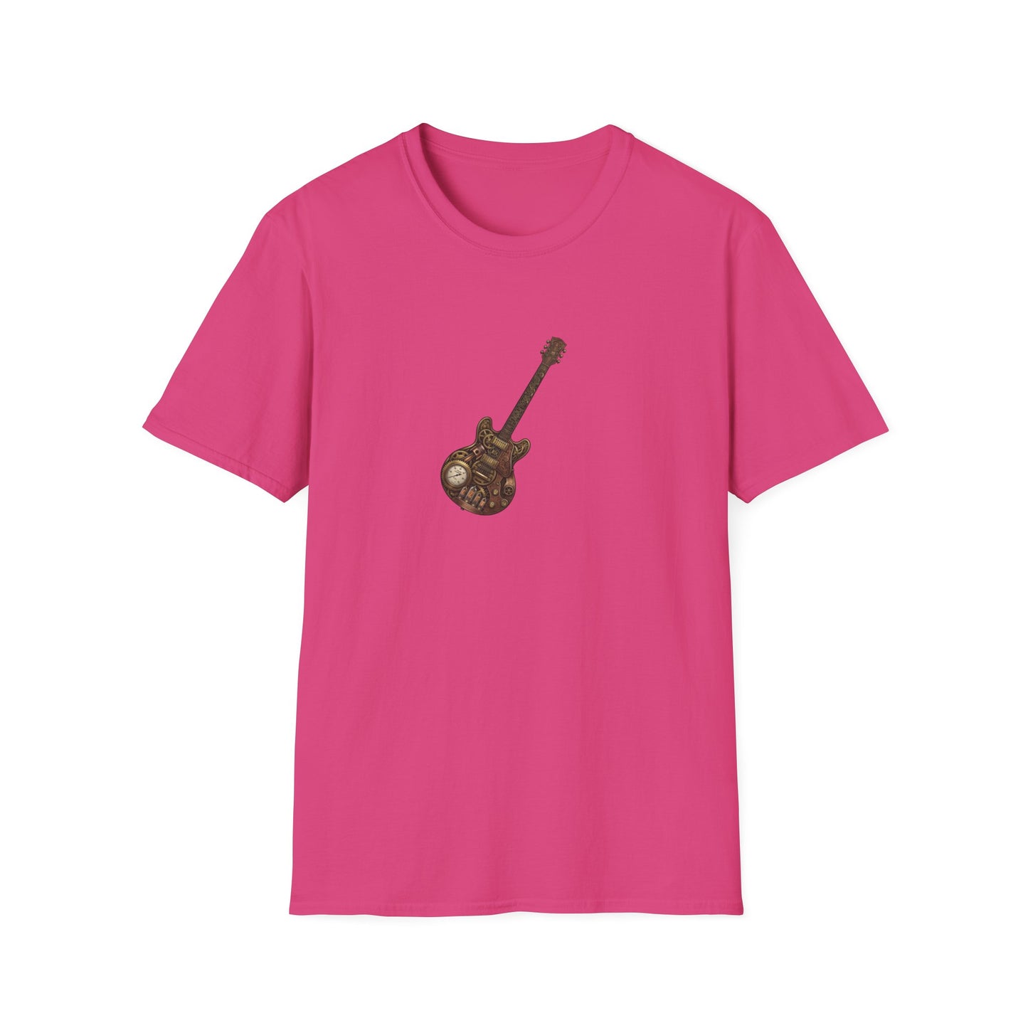 Steampunk Symphony design Guitar  (Mechanical Engraving) Music Lover Print T Shirt