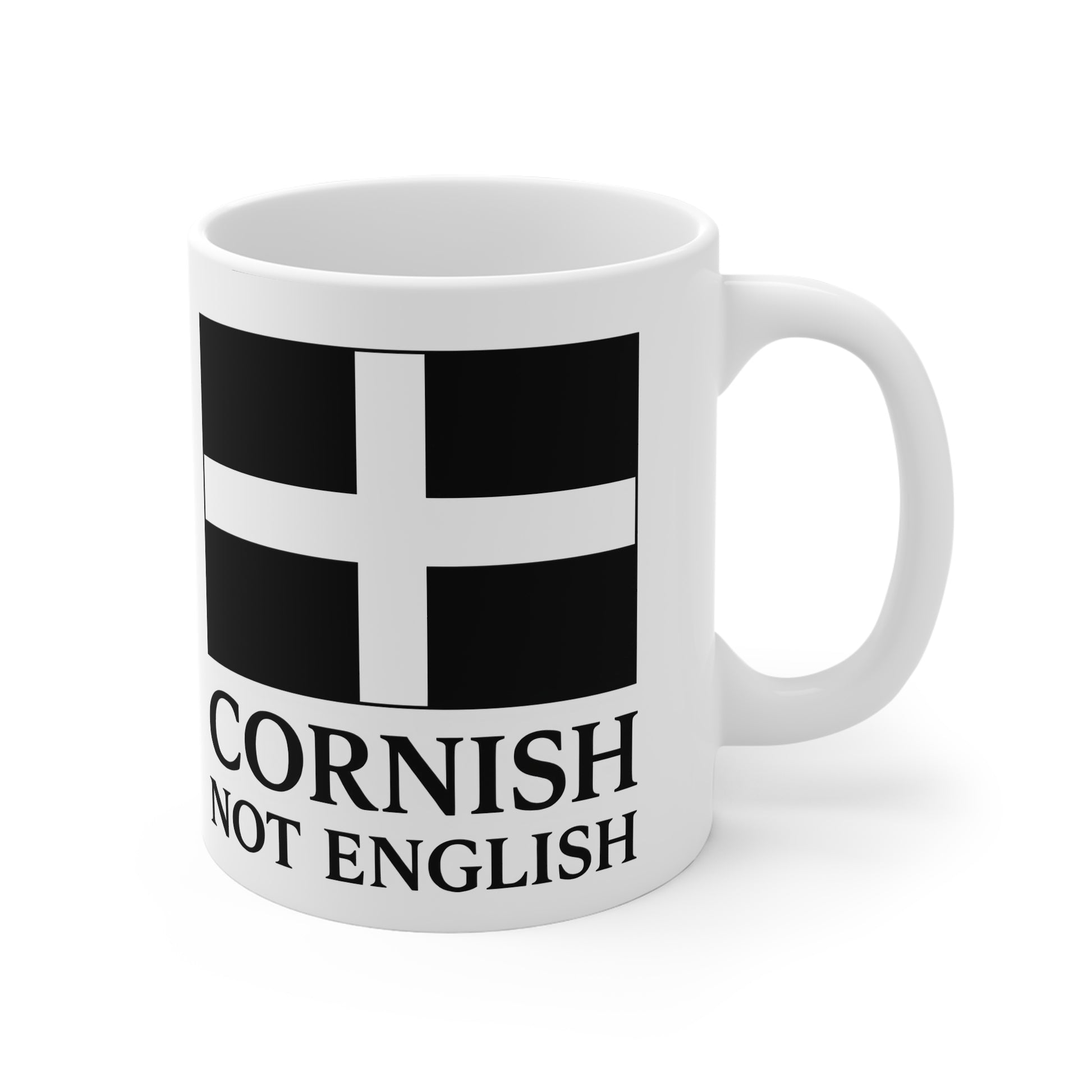 Cornish Not English Mug — Cornish Flag Coffee Cup, Cornwall Pride Gift Printify
