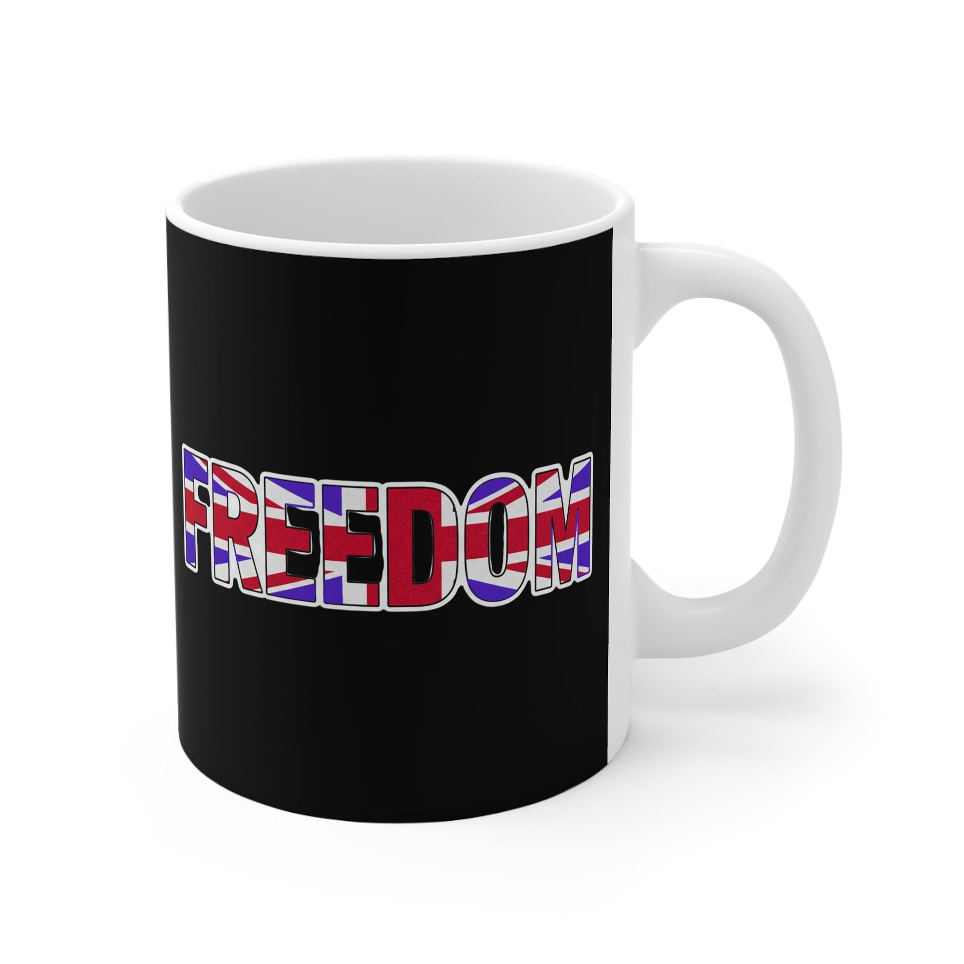 Union Jack Freedom 11oz Mug — British Pride Coffee Cup Printify