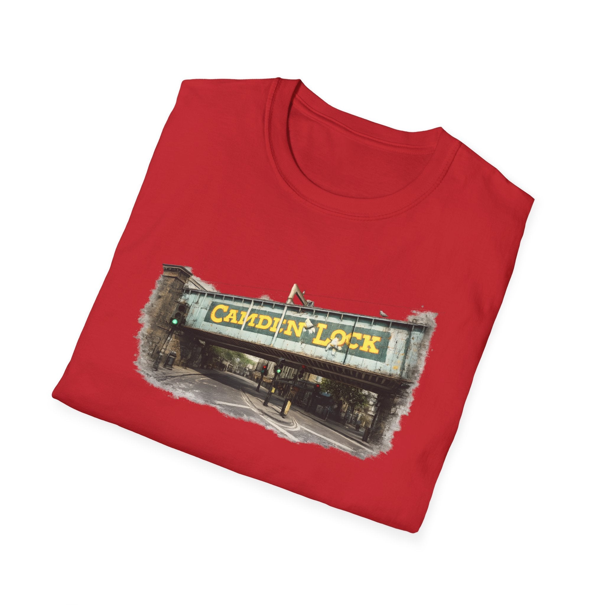 Camden Lock iconic  Bridge Graphic T-Shirt — Vintage London Market Tee Printify