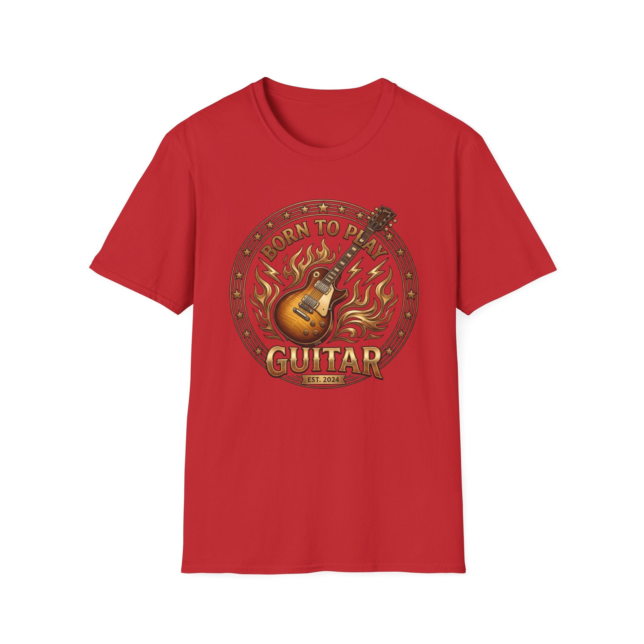 born to play guitar vintage guitar player t shirt design